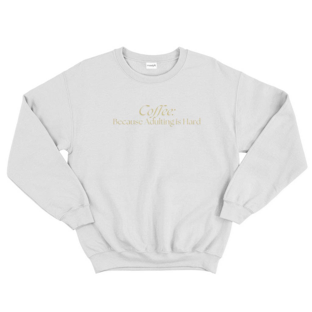 Coffee Sweatshirt - Beyaz