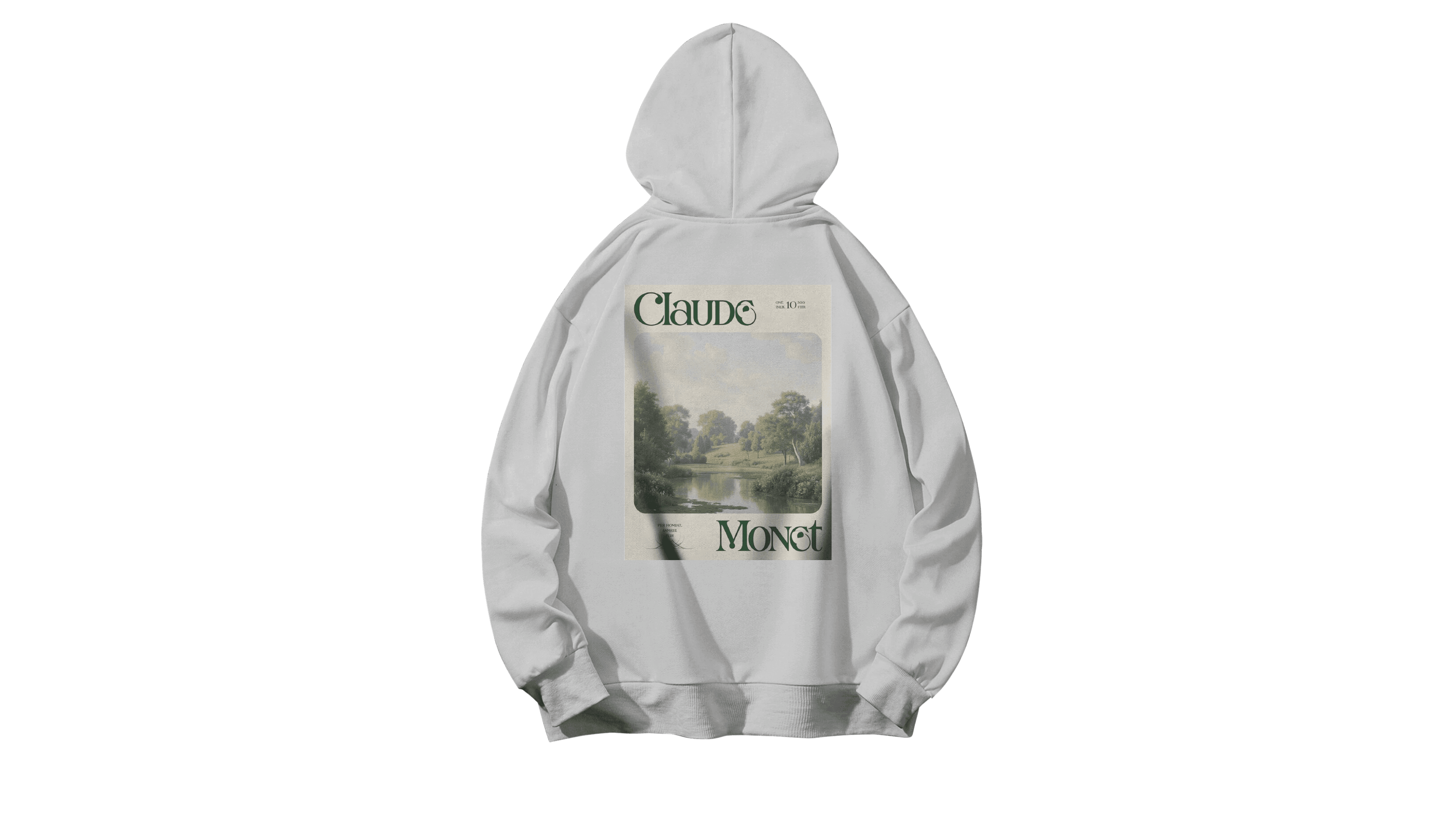 Calude Monet Hoodie - Koyu Yeşil