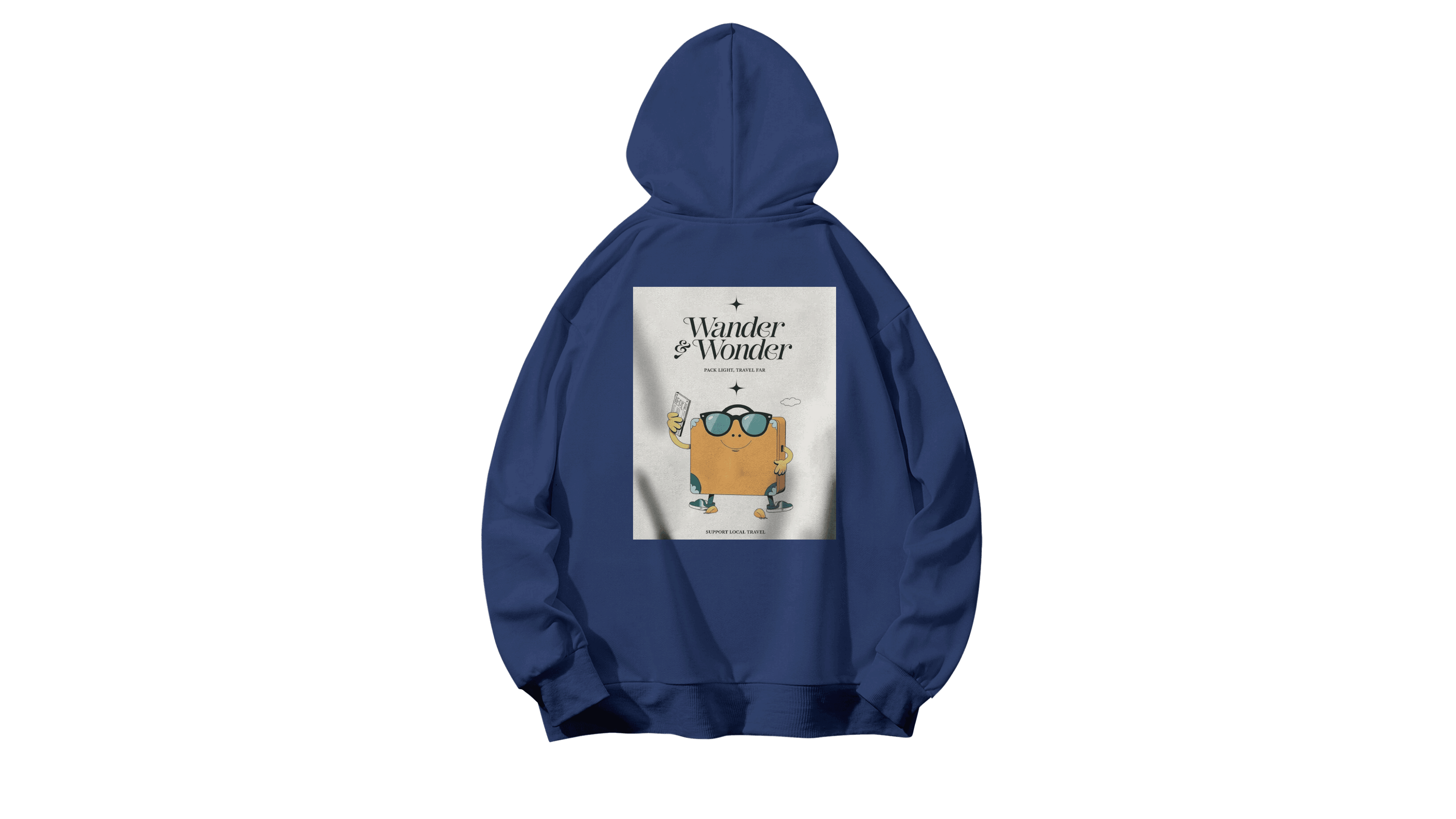 Supravel Kapüşonlu Hoodie - Lacivert