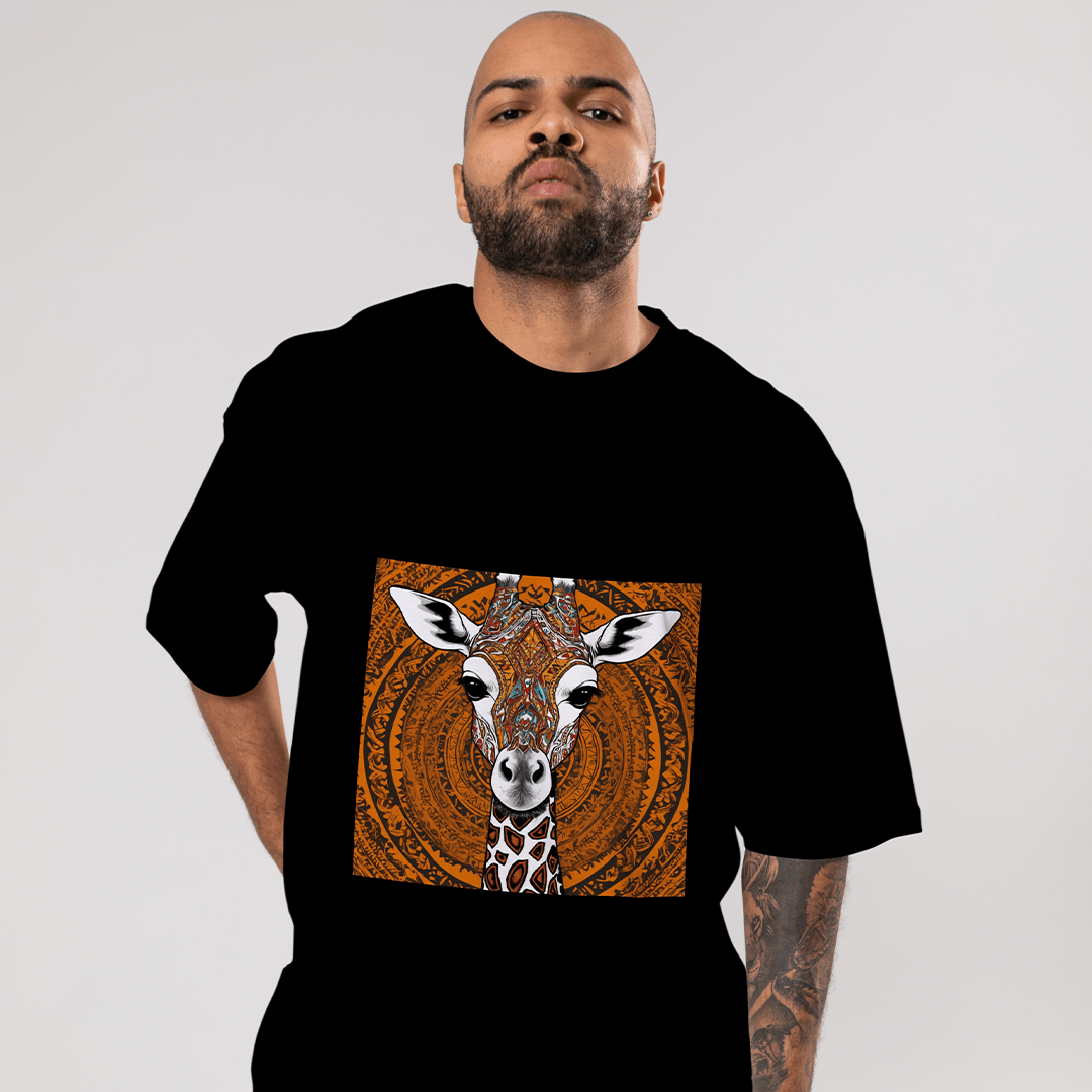 Astraffe Oversized T-Shirt - Siyah