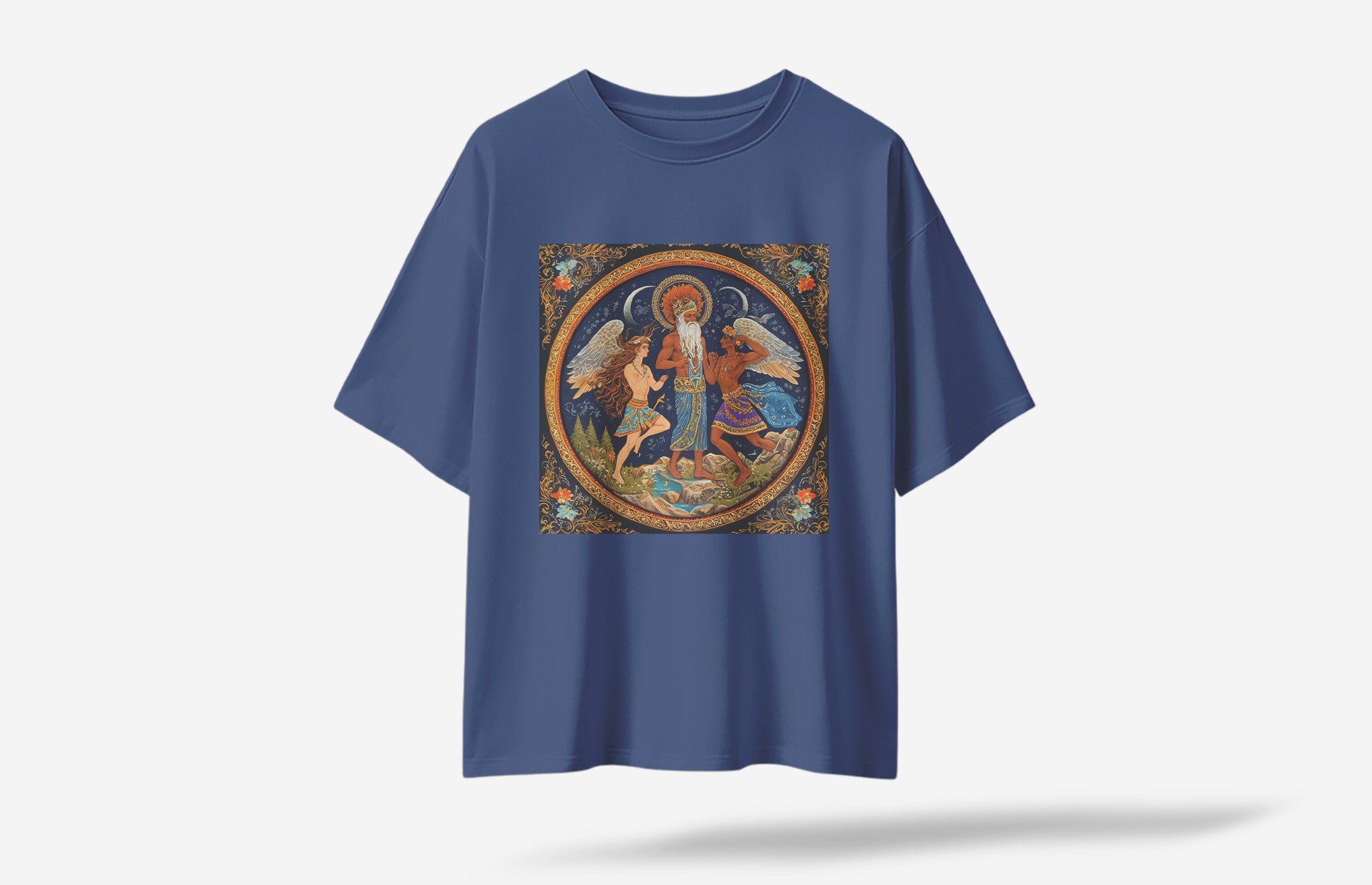 Zenos Oversized T-Shirt - Lacivert