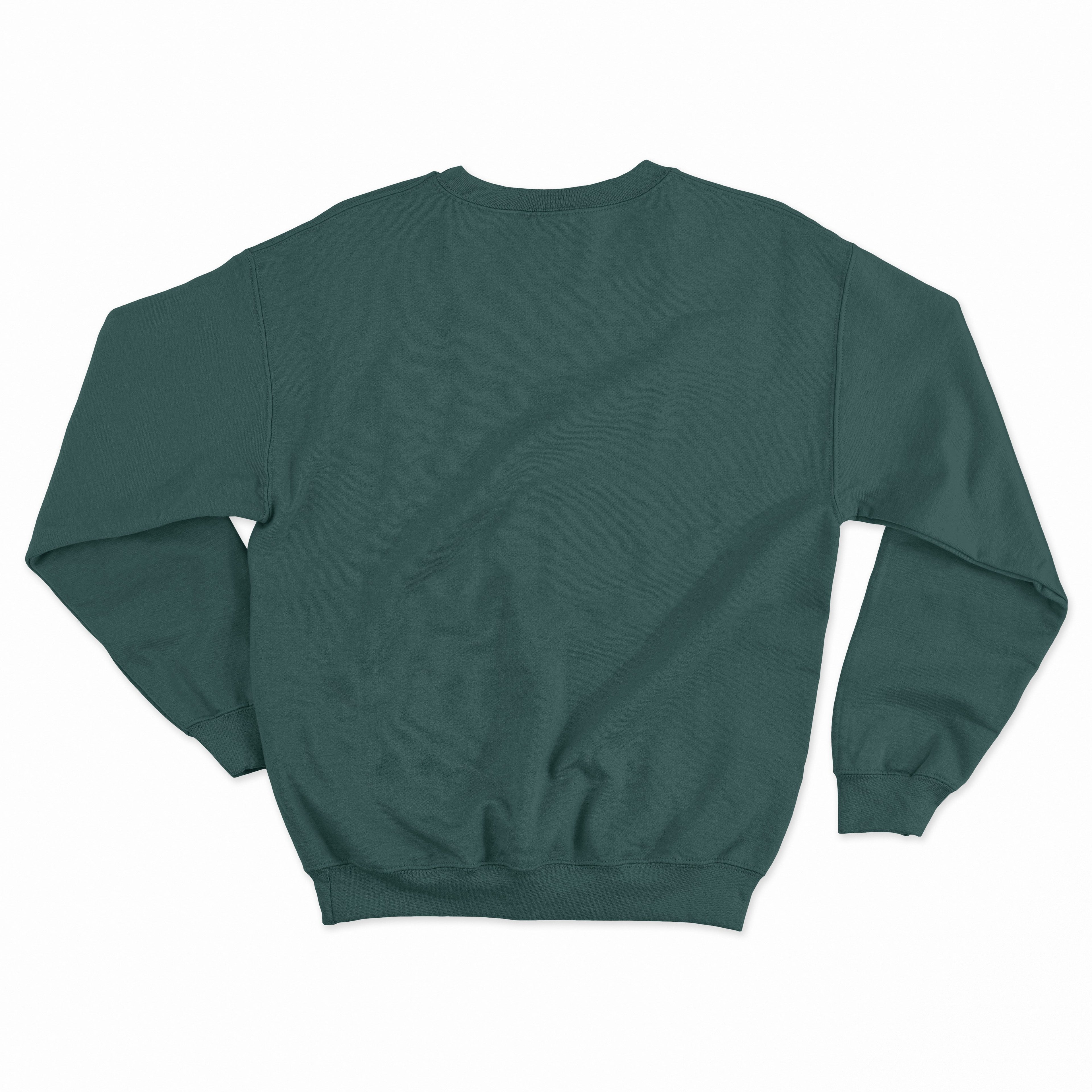 Basic Sweatshirt - Koyu Yeşil