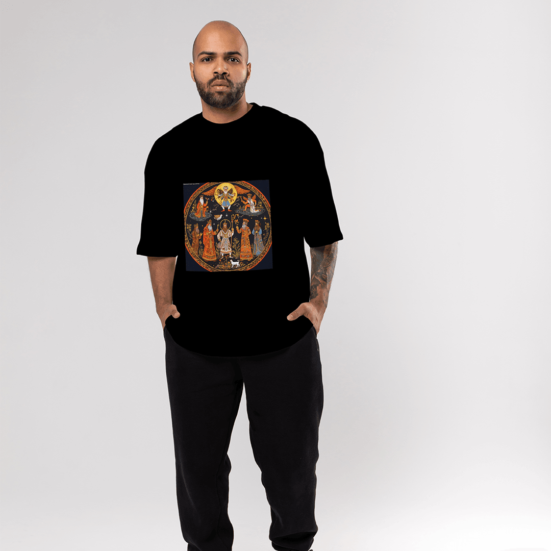 Pantheon Oversized T-Shirt - Siyah