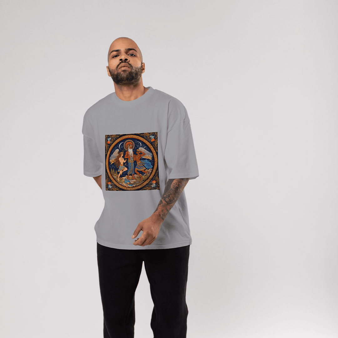 Zenos Oversized T-Shirt - Gri