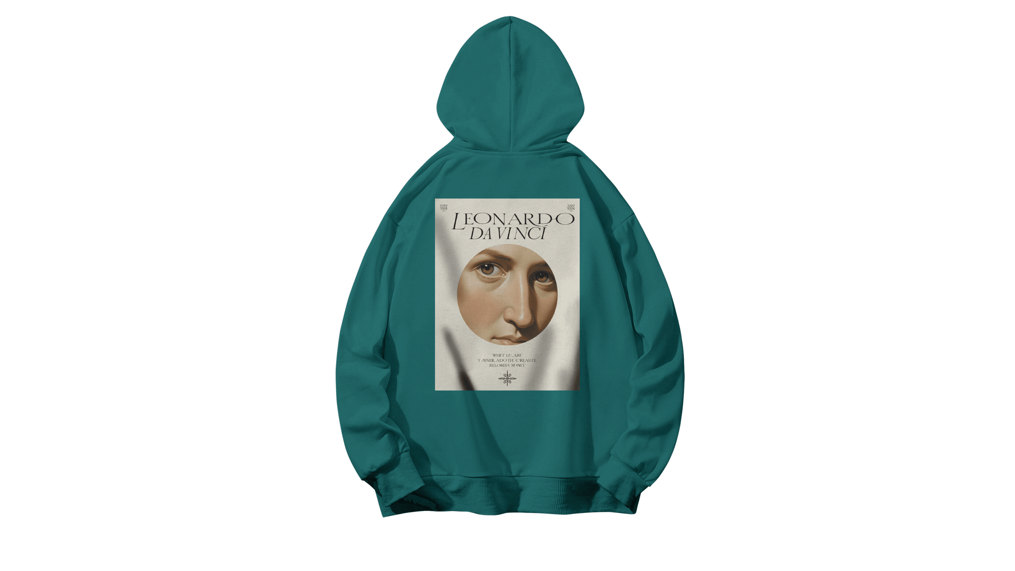 Da Vinci Kapüşonlu Hoodie - Koyu Yeşil