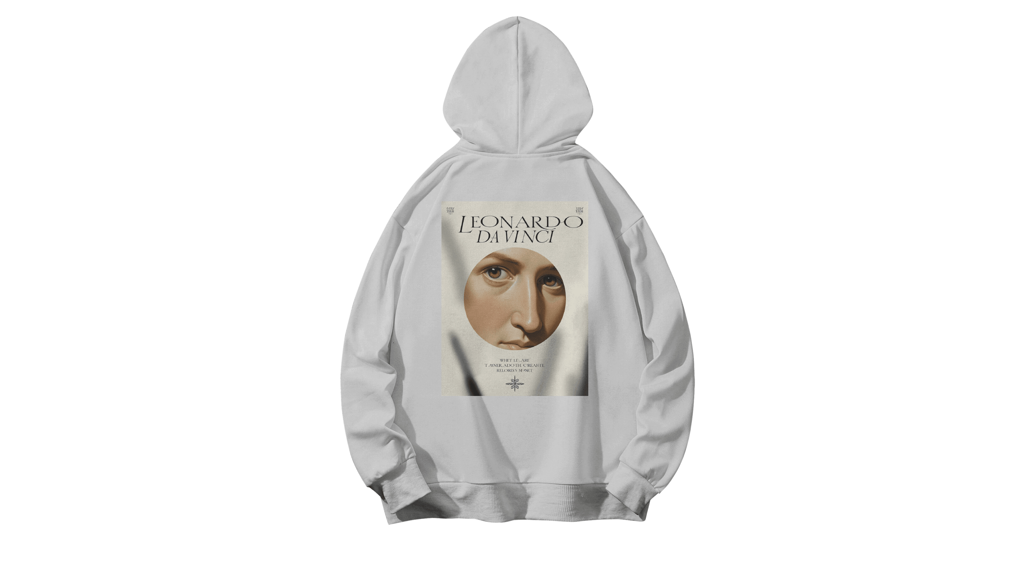 Da Vinci Kapüşonlu Hoodie - Beyaz