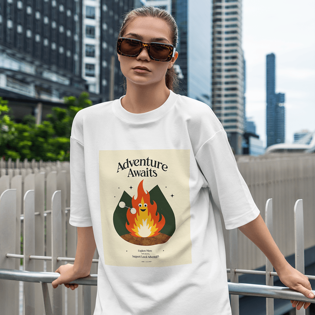 Supventure Oversized T-Shirt - Beyaz