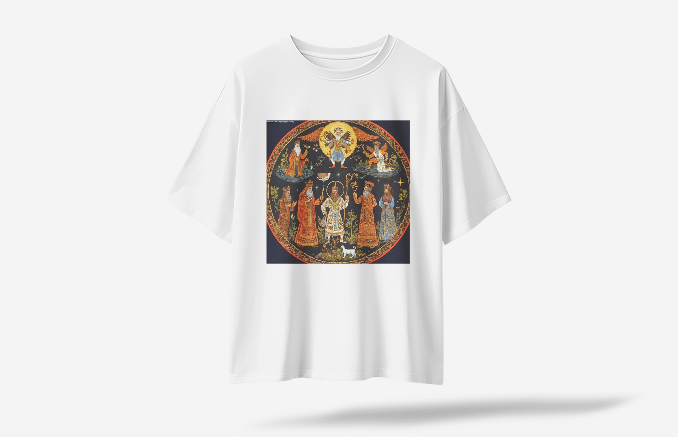 Pantheon Oversized T-Shirt - Beyaz
