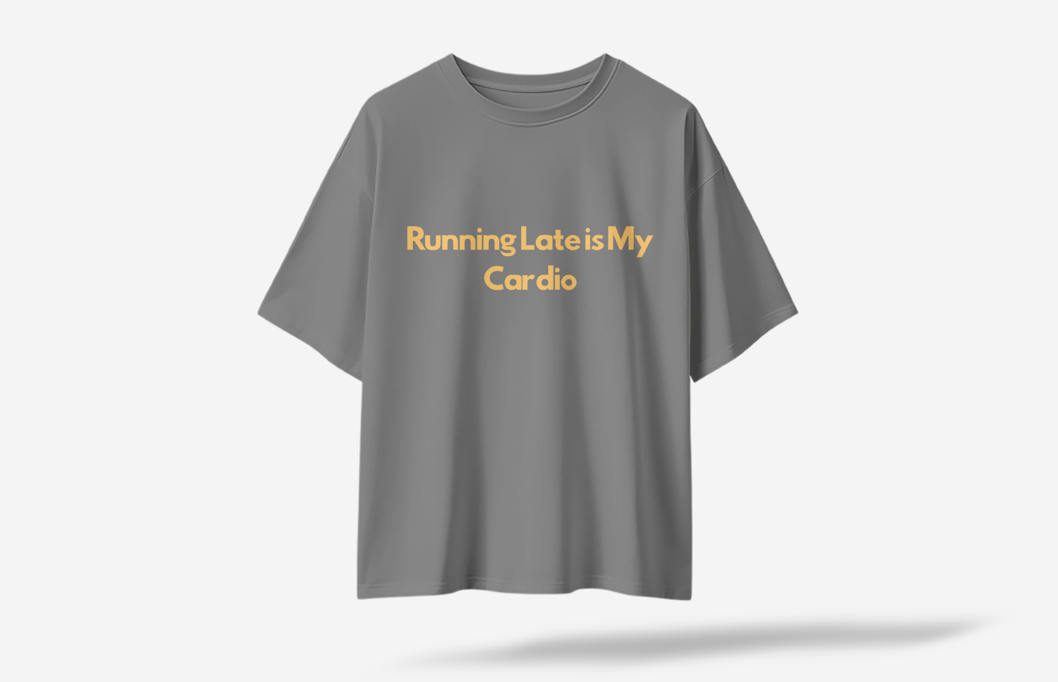 Cardio Oversized T-Shirt - Gri