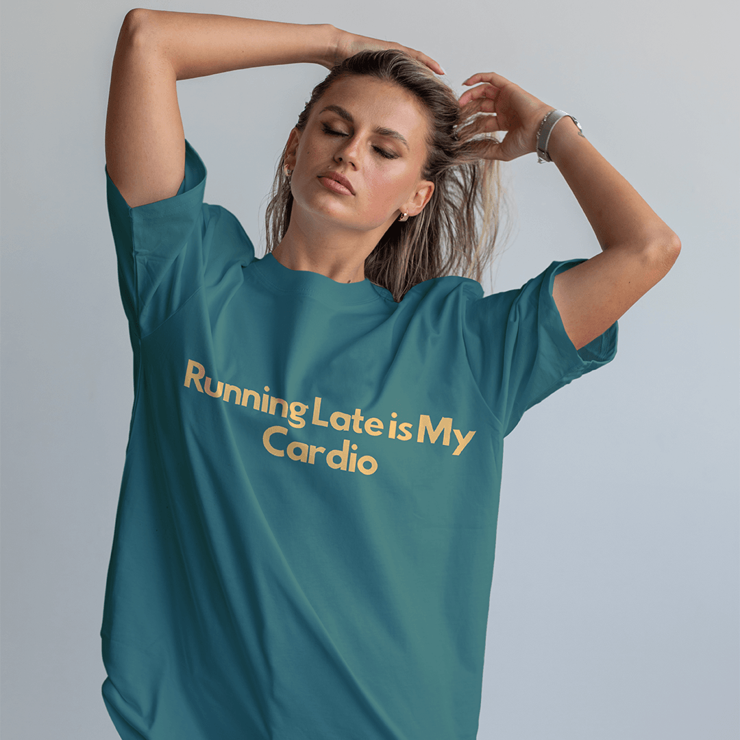 Cardio Oversized T-Shirt - Koyu Yeşil