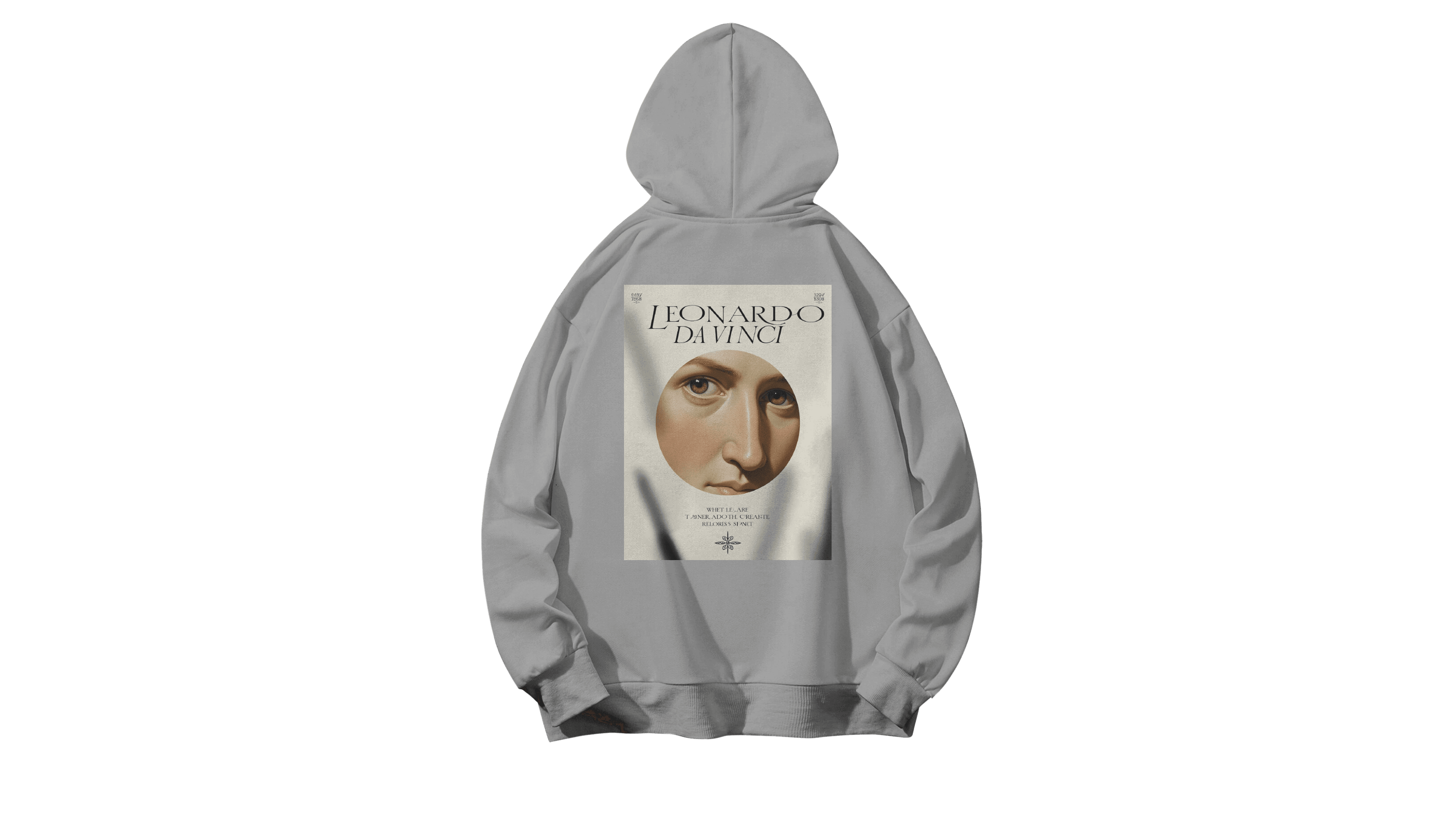 Da Vinci Kapüşonlu Hoodie - Gri