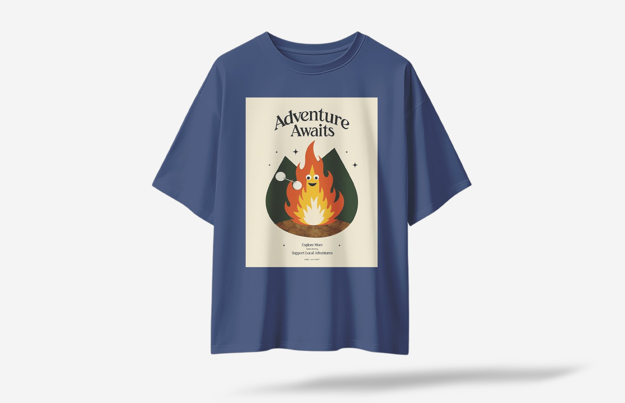 Supventure Oversized T-Shirt - Lacivert