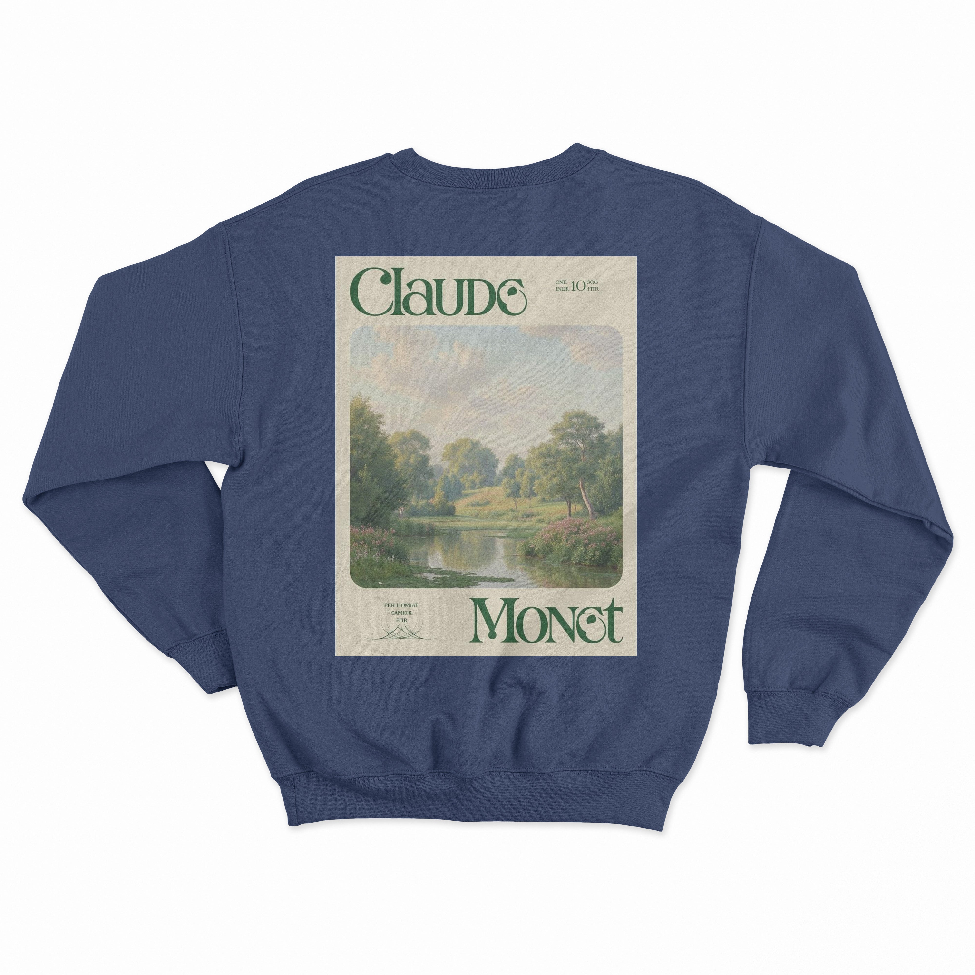 Claude Monet Sweatshirt - Lacivert