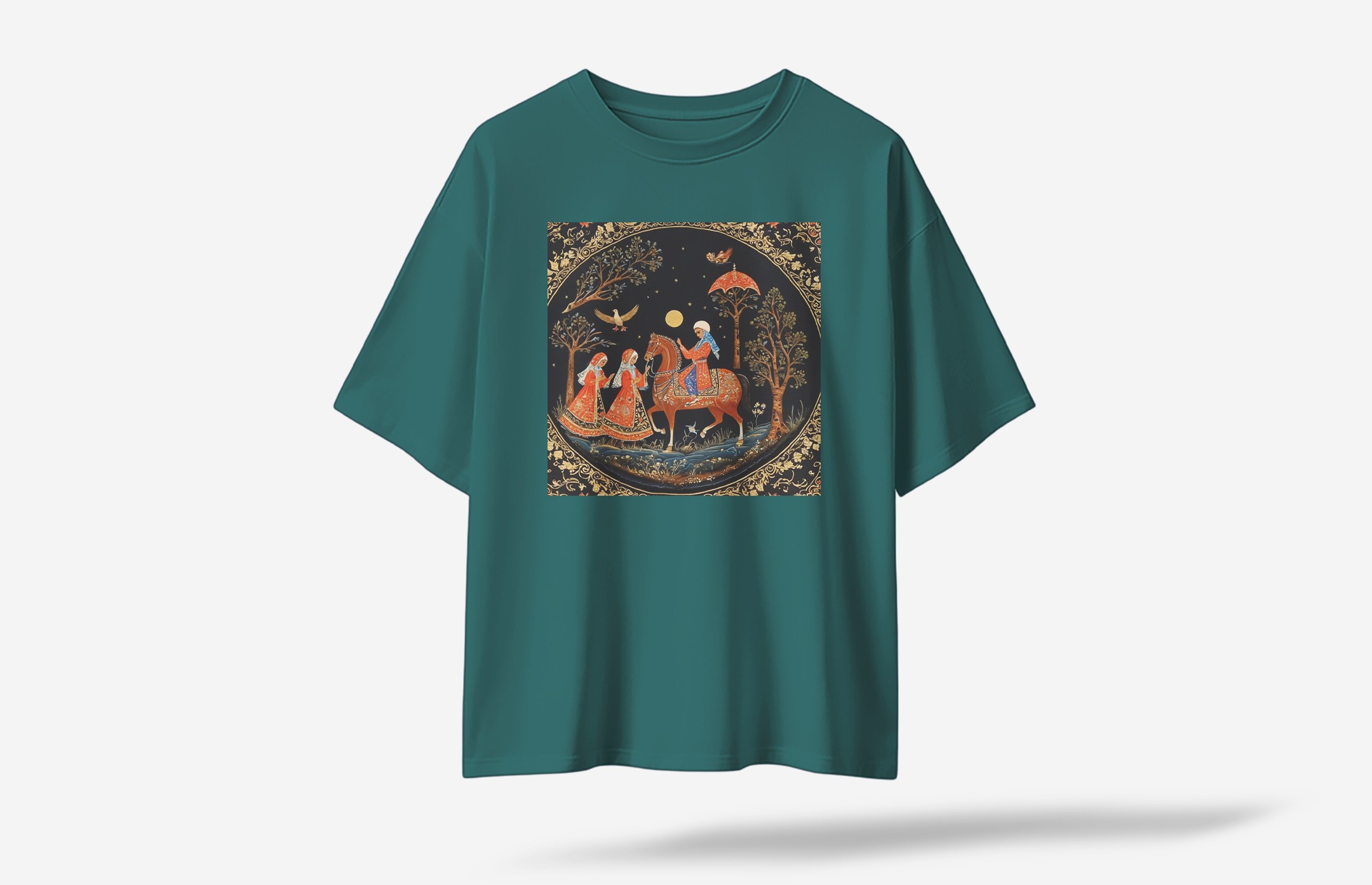 Leto Oversized T-Shirt - Koyu Yeşil