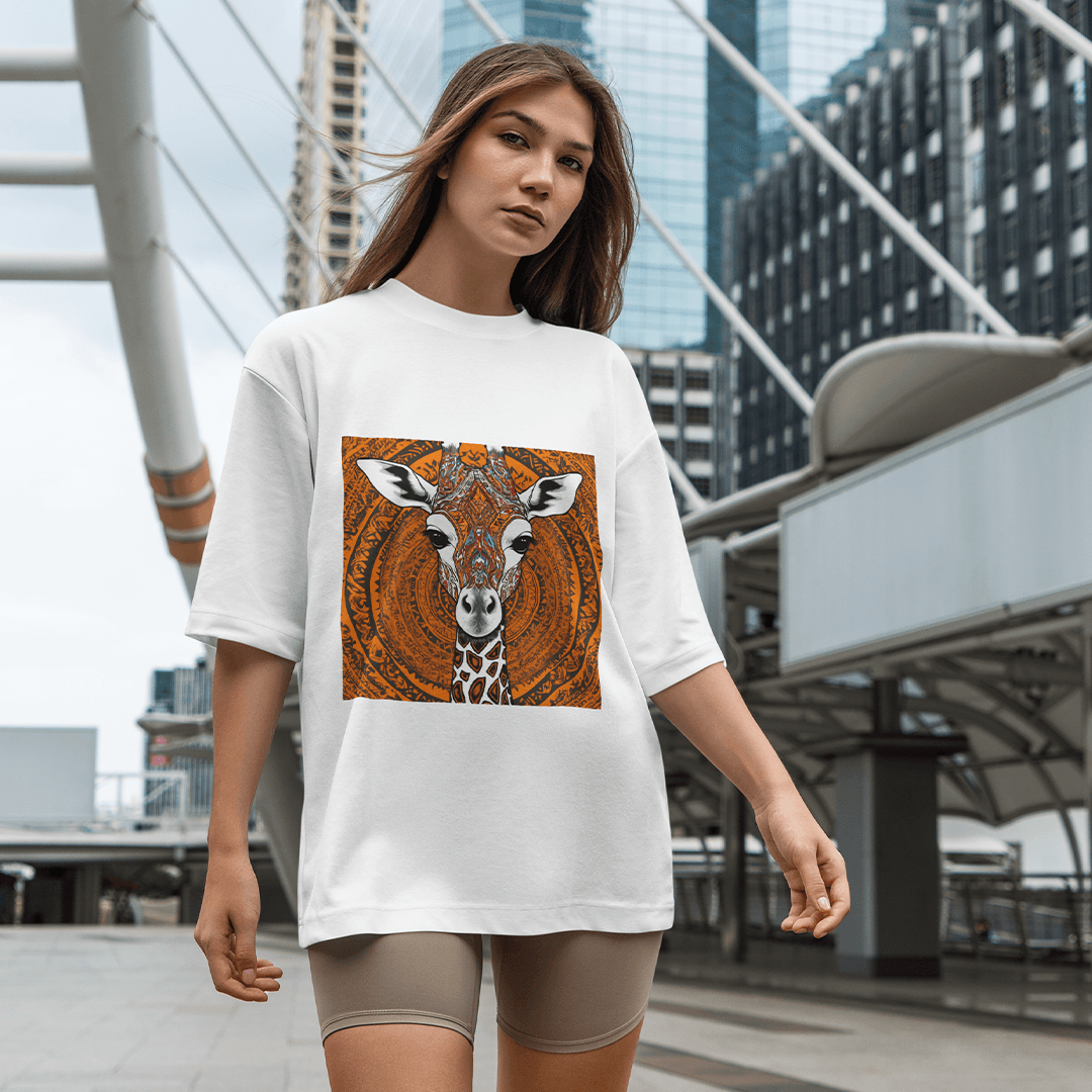 Astraffe Oversized T-Shirt - Beyaz