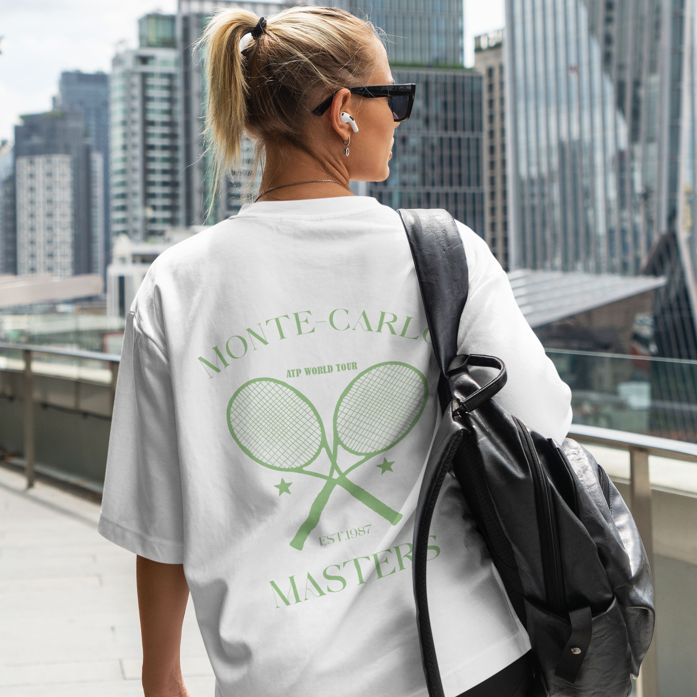 Monte Carlo Masters Sırt Baskılı Oversized T-Shirt