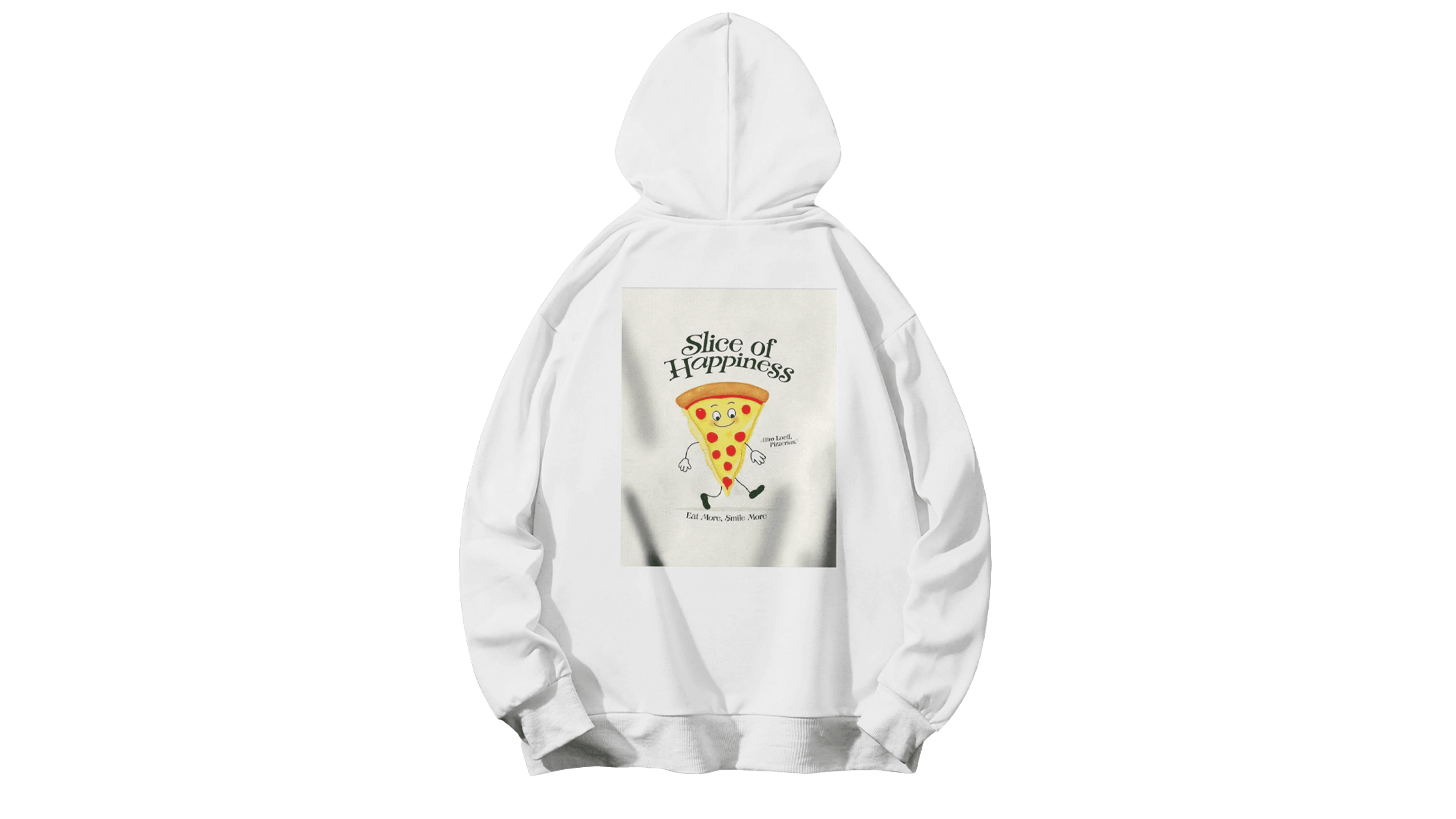 Supizza Kapüşonlu Hoodie - Beyaz