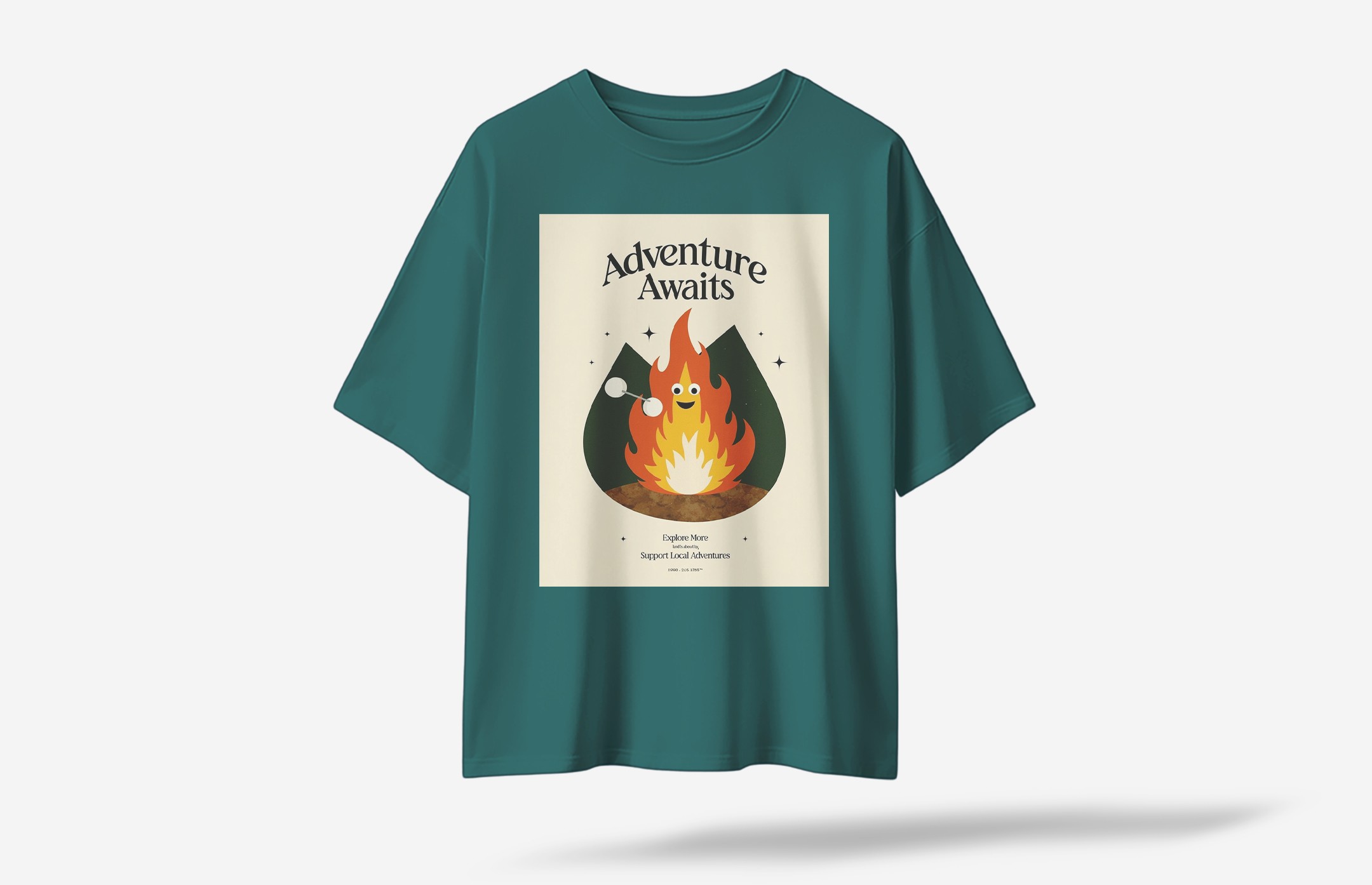 Supventure Oversized T-Shirt - Koyu Yeşil