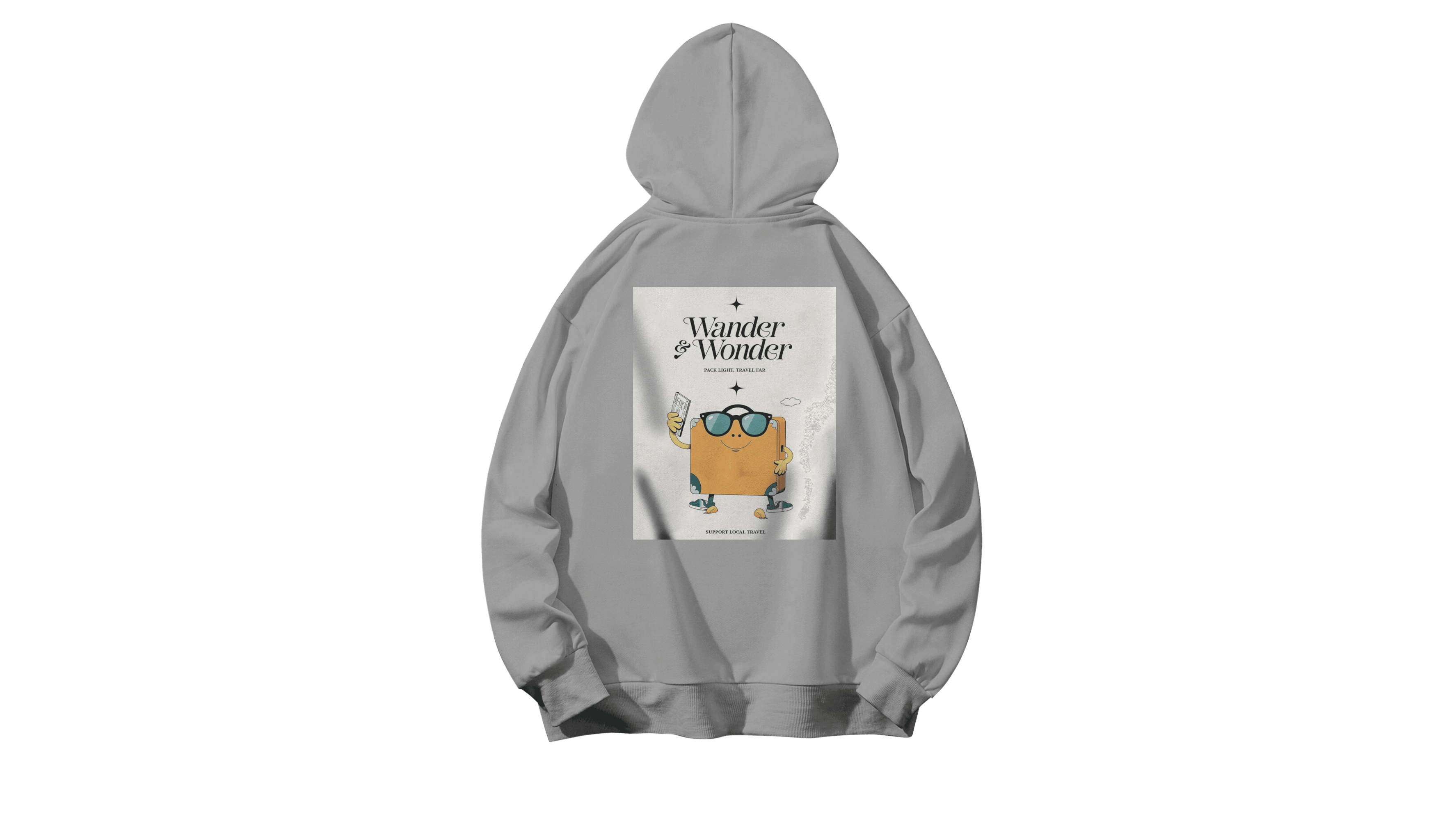 Supravel Kapüşonlu Hoodie - Beyaz