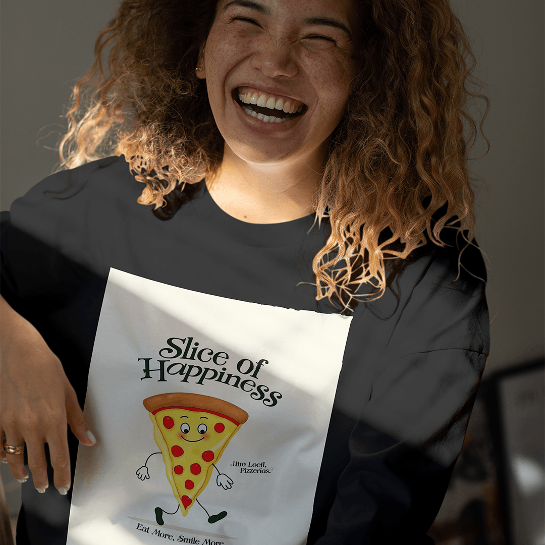 Supizza Oversized T-Shirt - Siyah