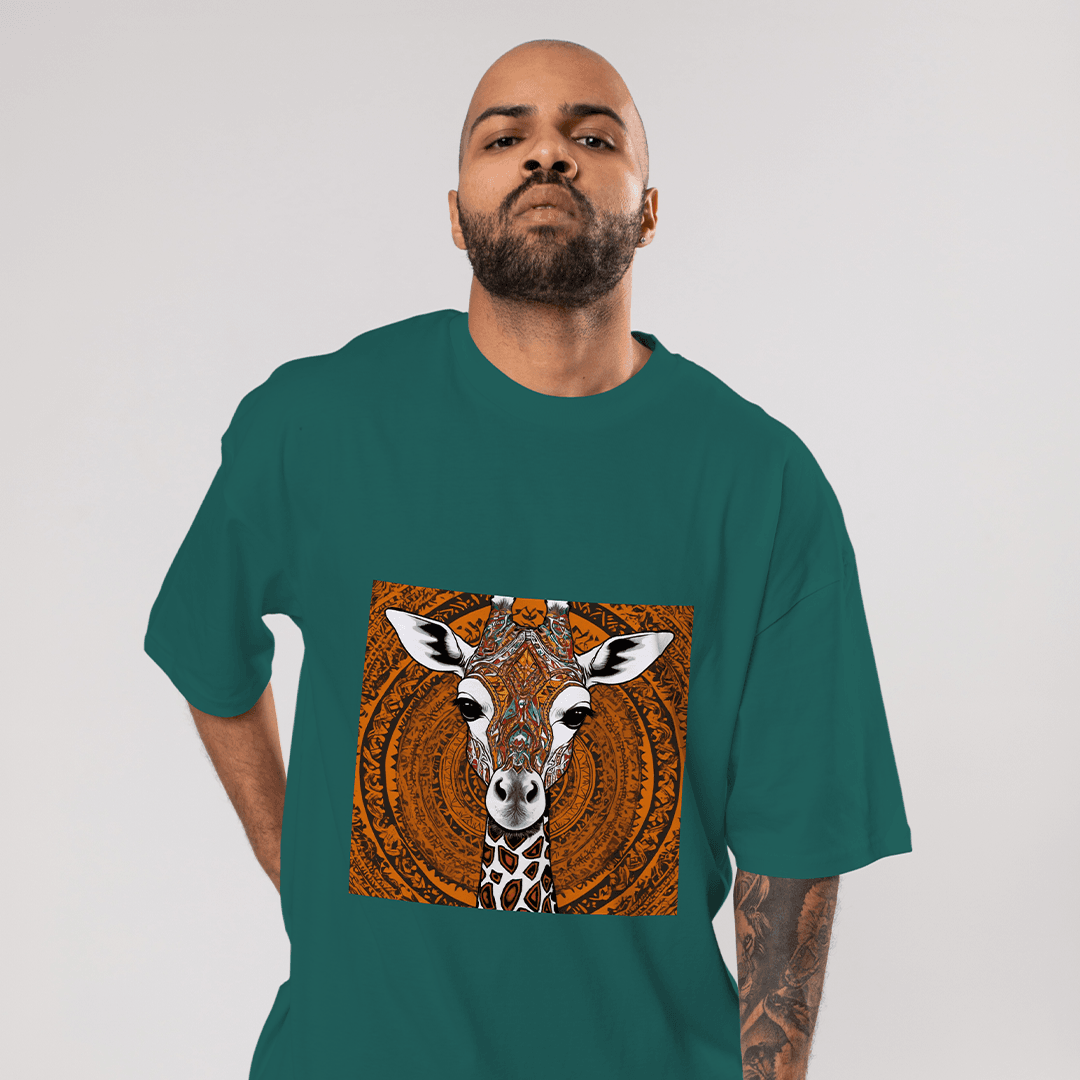Astraffe Oversized T-Shirt - Koyu Yeşil