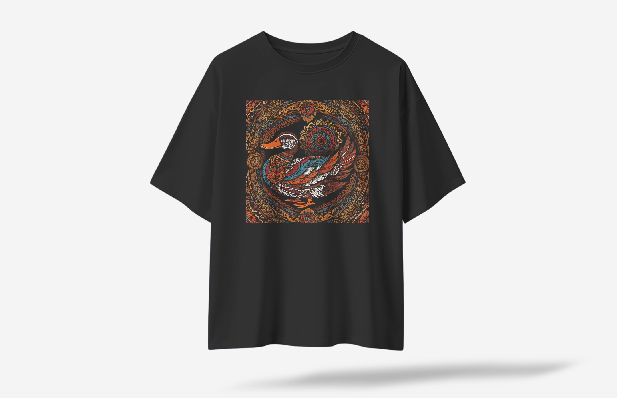 Psyduck Oversized T-Shirt - Siyah