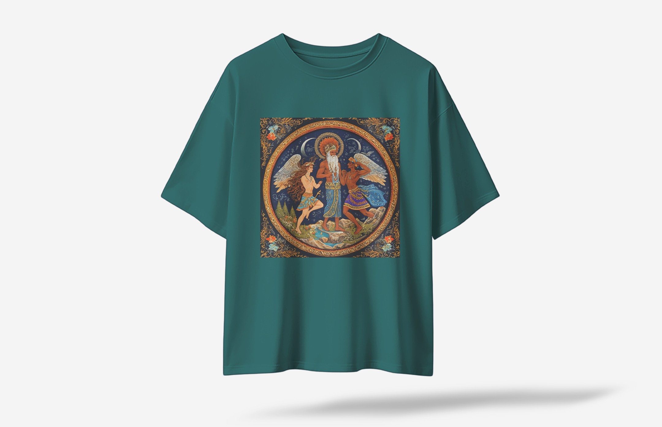 Zenos Oversized T-Shirt - Koyu Yeşil