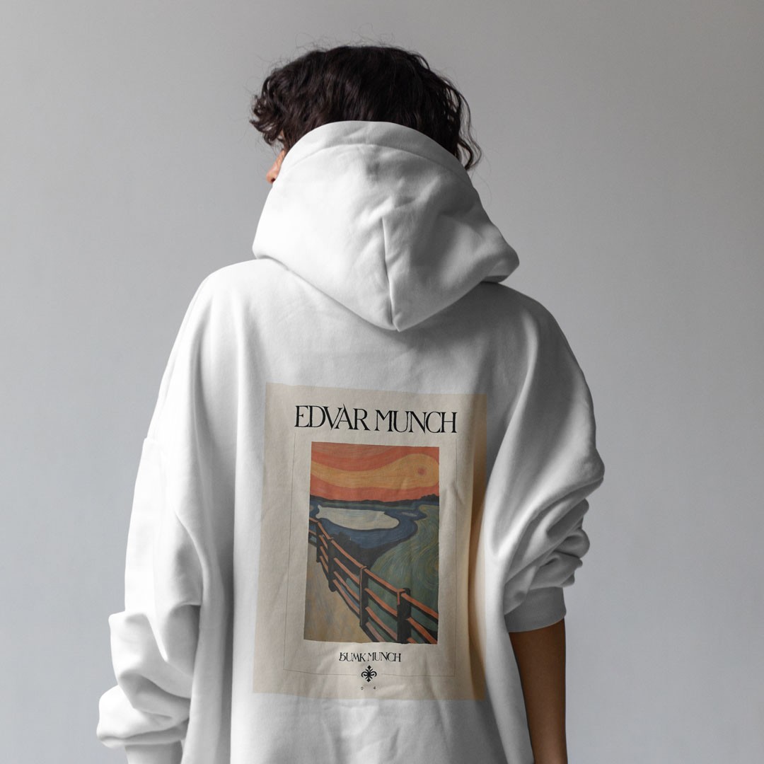 Edvard Munch Kapüşonlu Hoodie