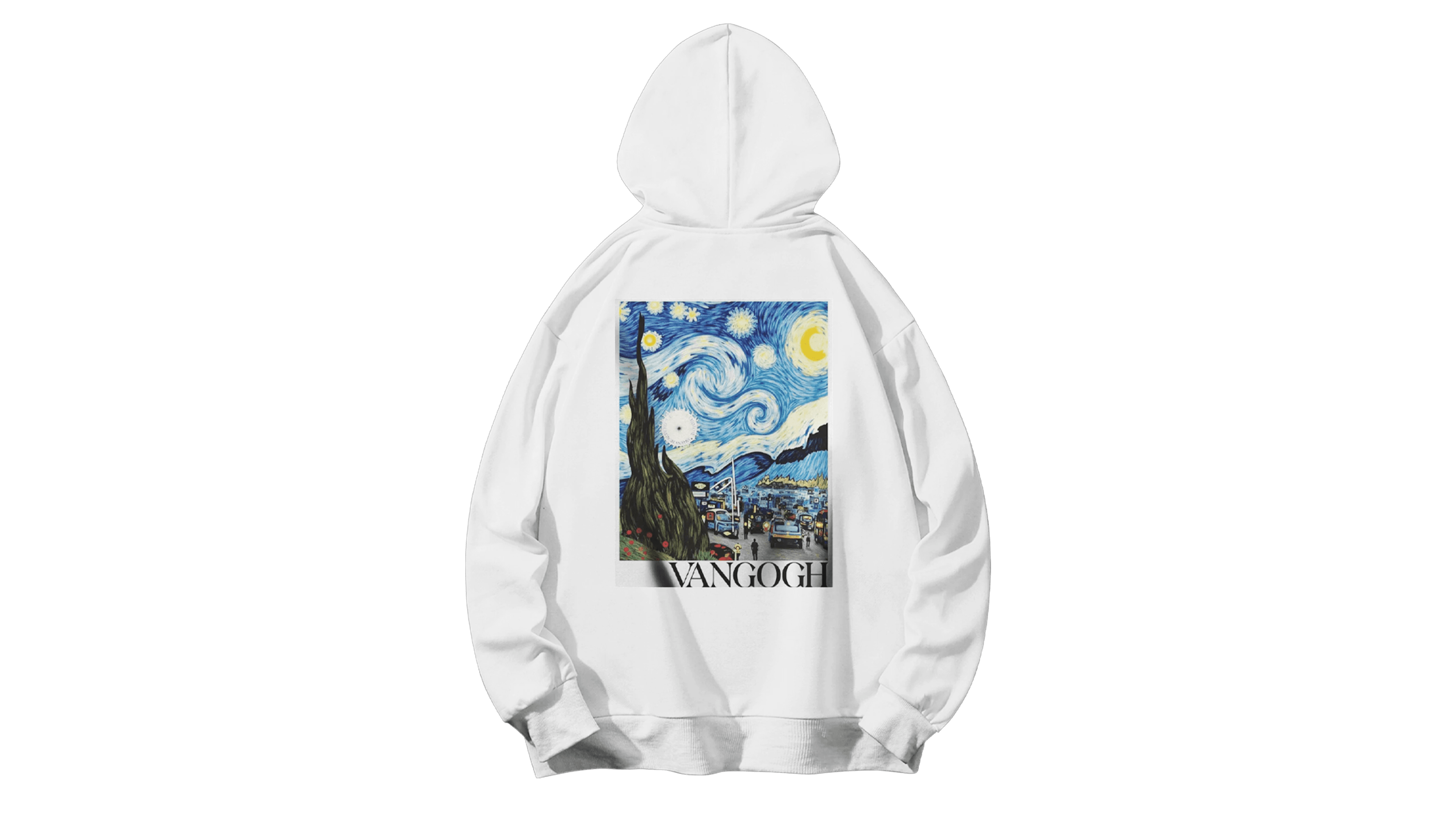 Van Gogh Hoodie - Beyaz