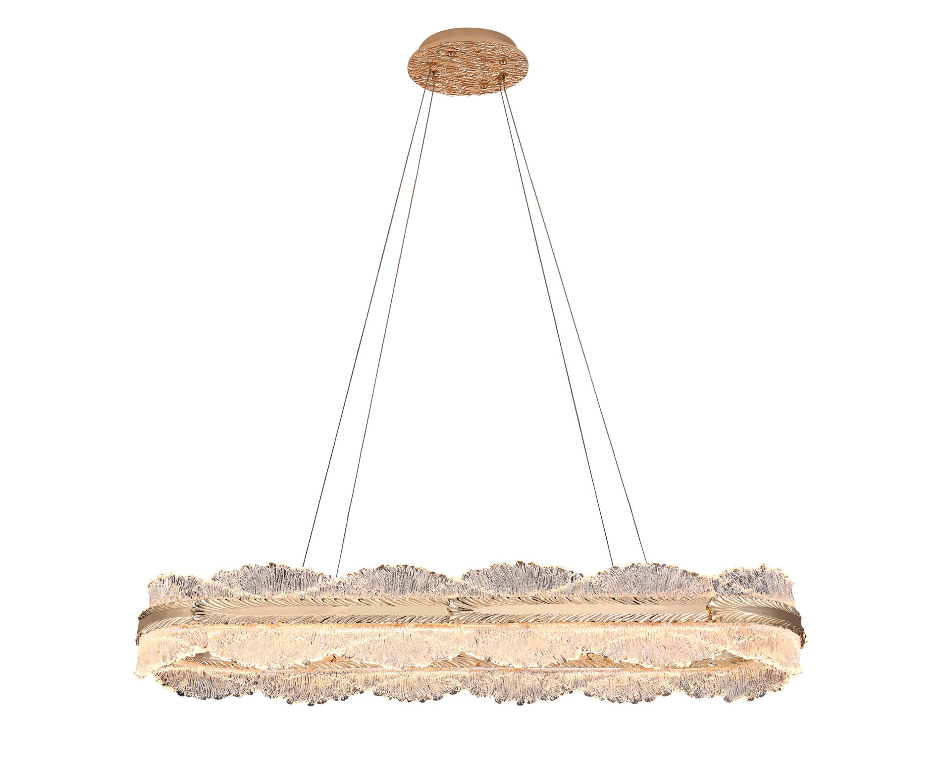 Lustra Modern Yemek Masası LED Avize 110 cm