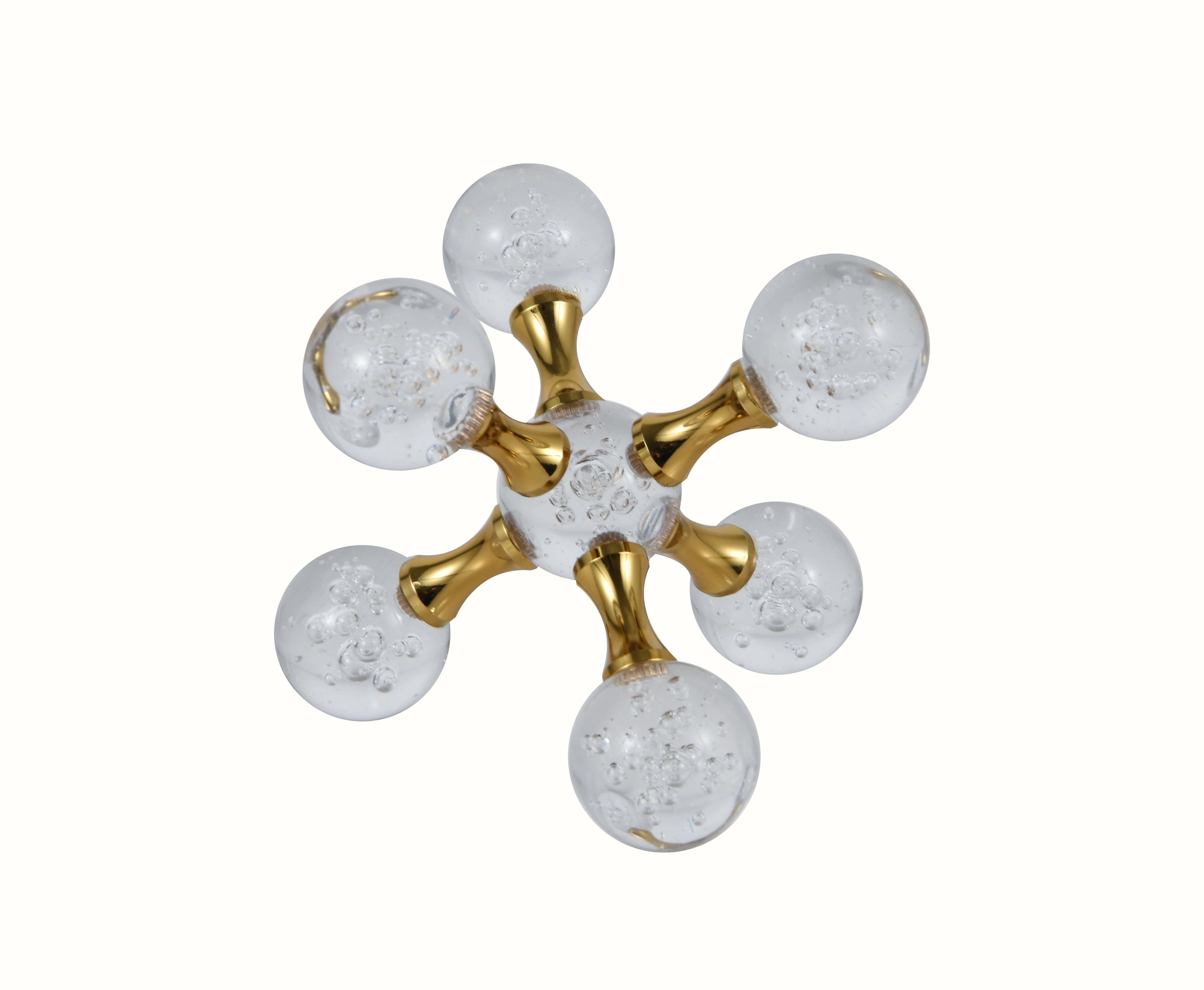 Kristal Cam Molekül Dekoratif Aksesuar Büyük Boy