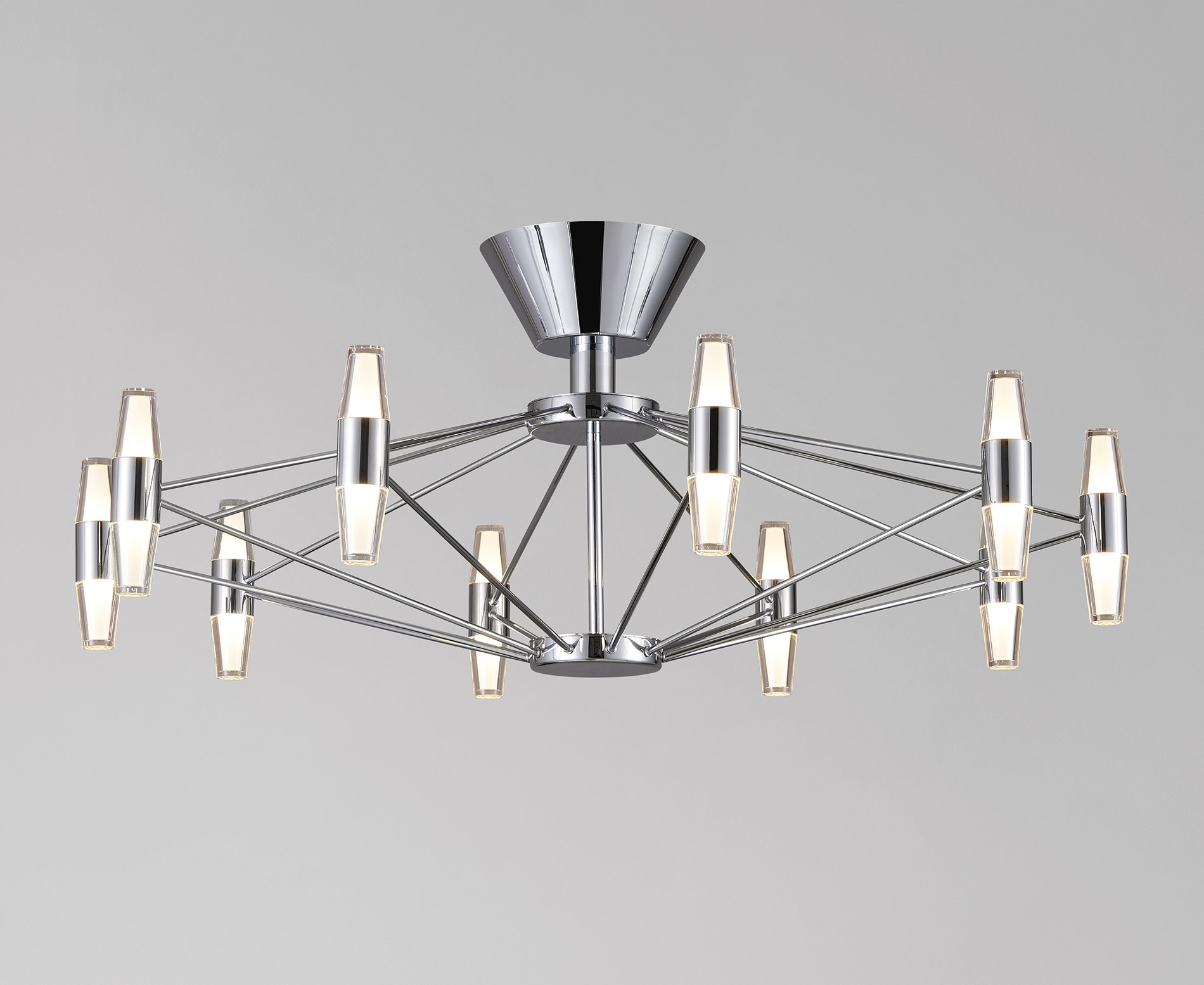 Tyla Modern LED Plafonyer 10'lu Krom