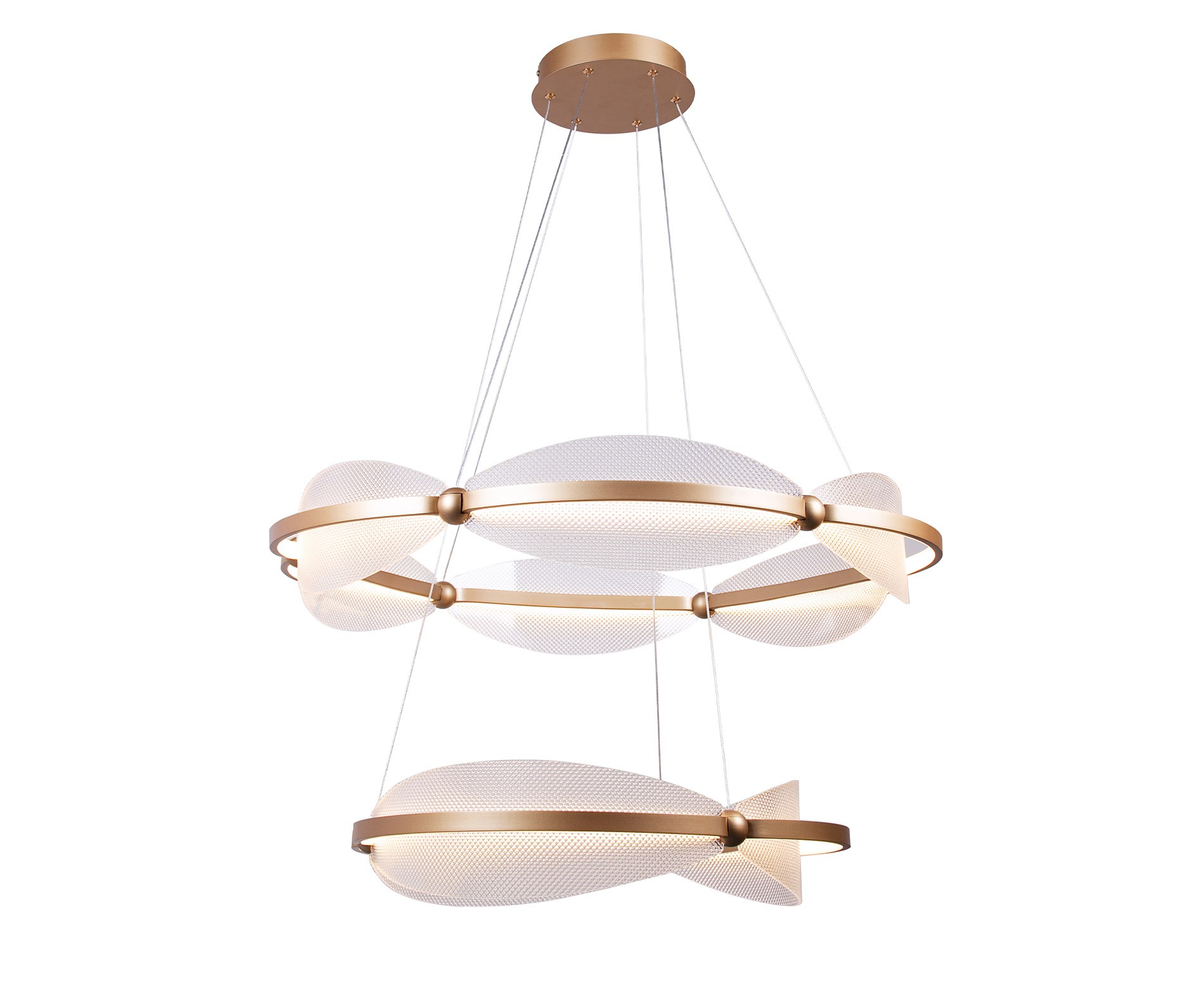 Nautica Modern LED Avize İkili 80-60 cm