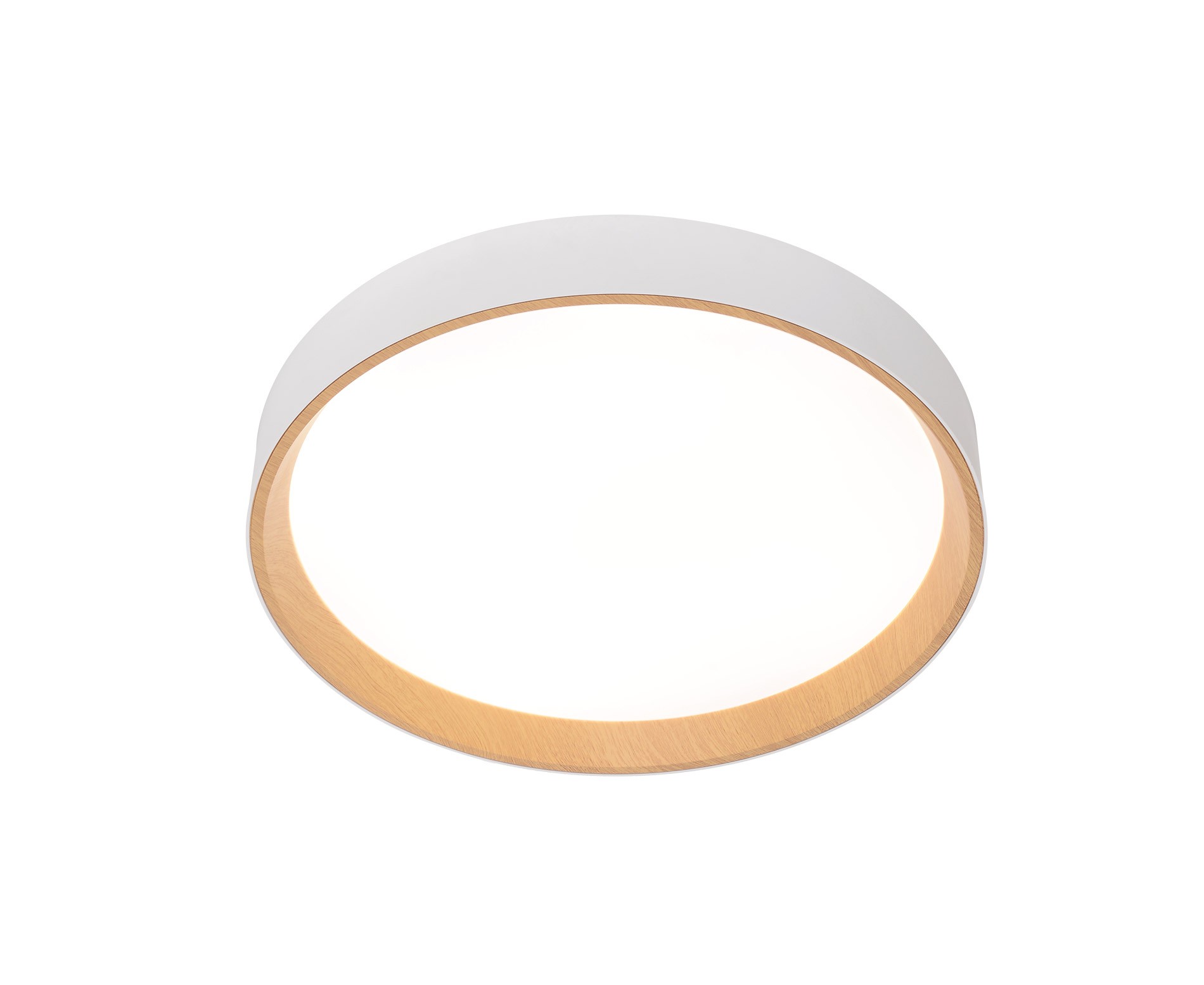 Andora LED Plafonyer 50cm Ahşap-Beyaz