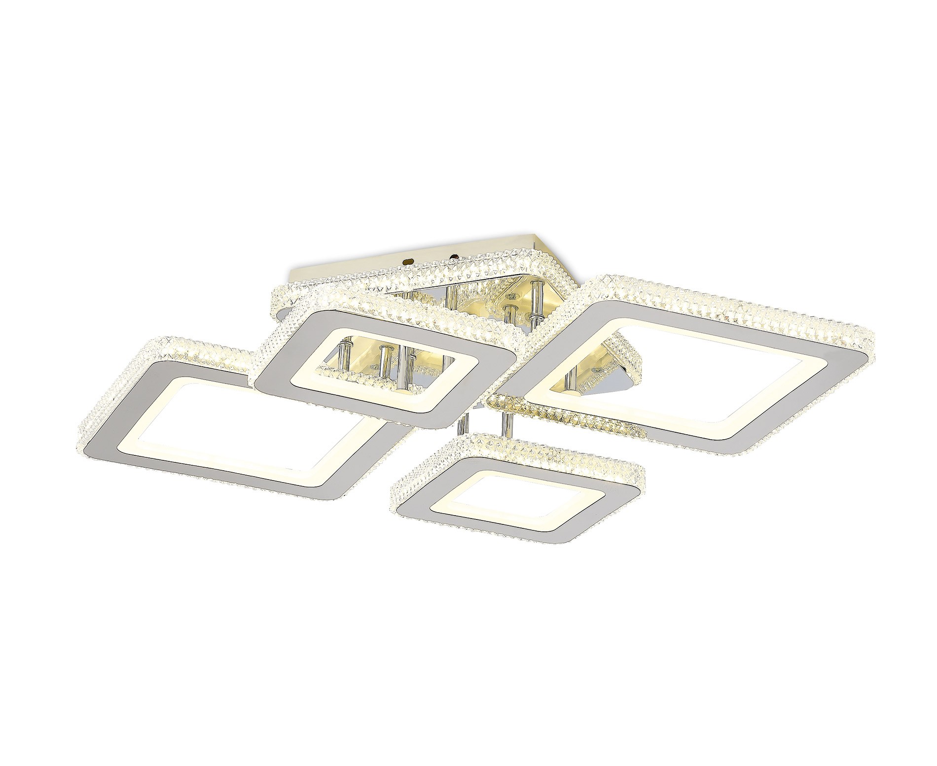 Tetra Modern LED Plafonyer 4'lü Krom