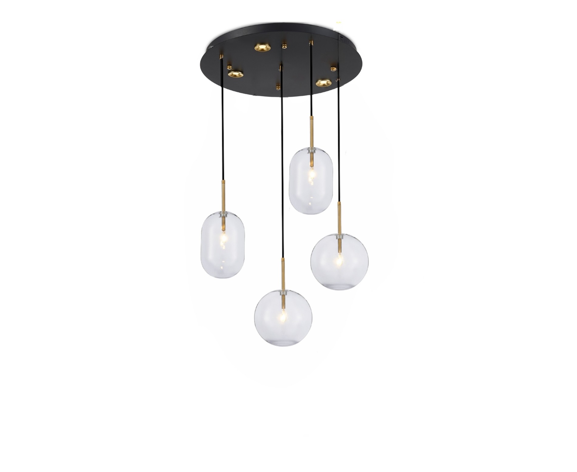 Balon Cam Modern Avize 4'lü