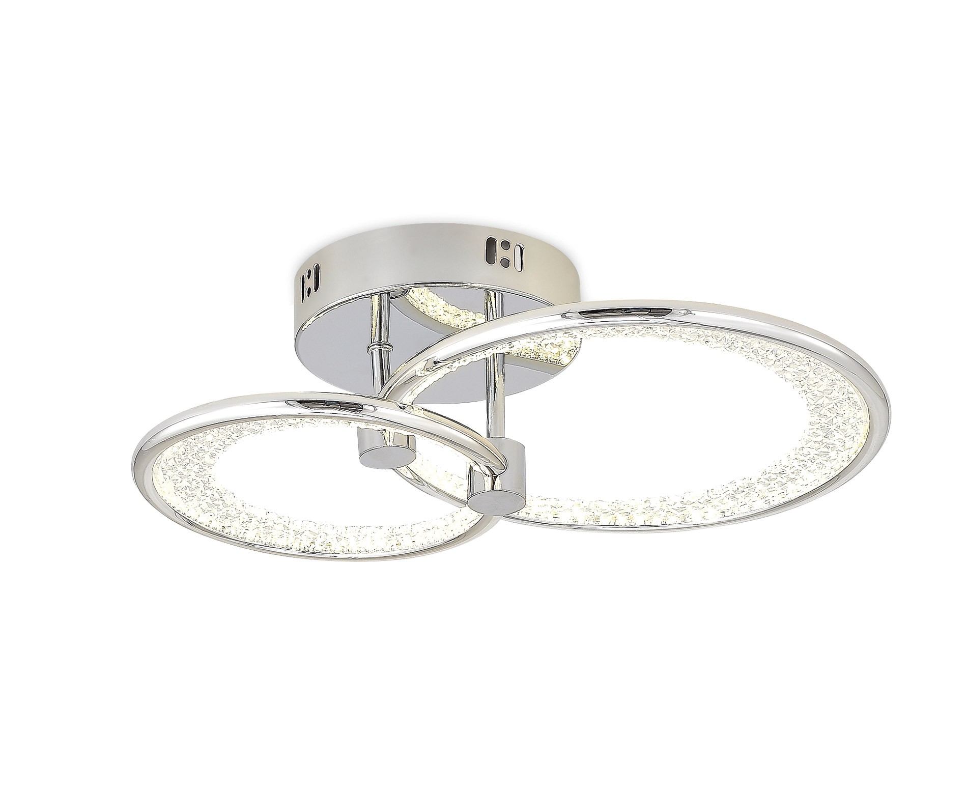 Solis Modern LED Plafonyer 2'li Krom