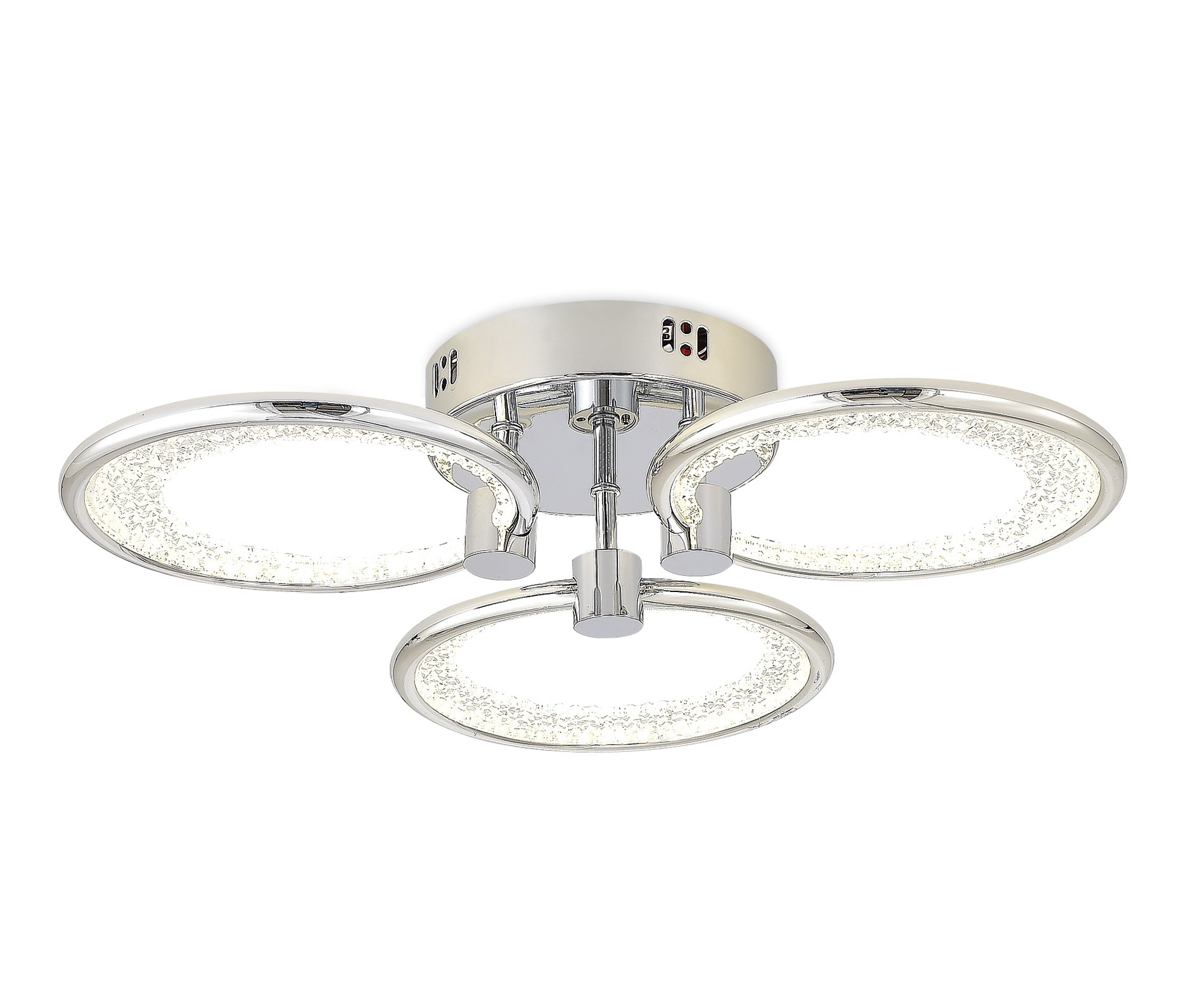 Solis Modern LED Plafonyer 3'lü Krom