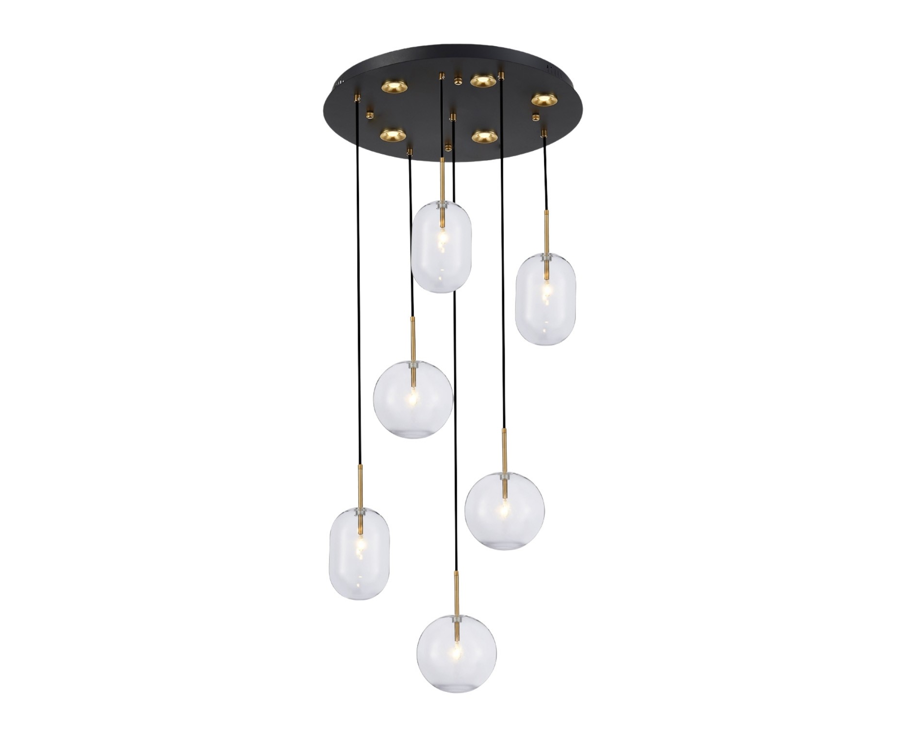 Balon Cam Modern Avize 6'lı