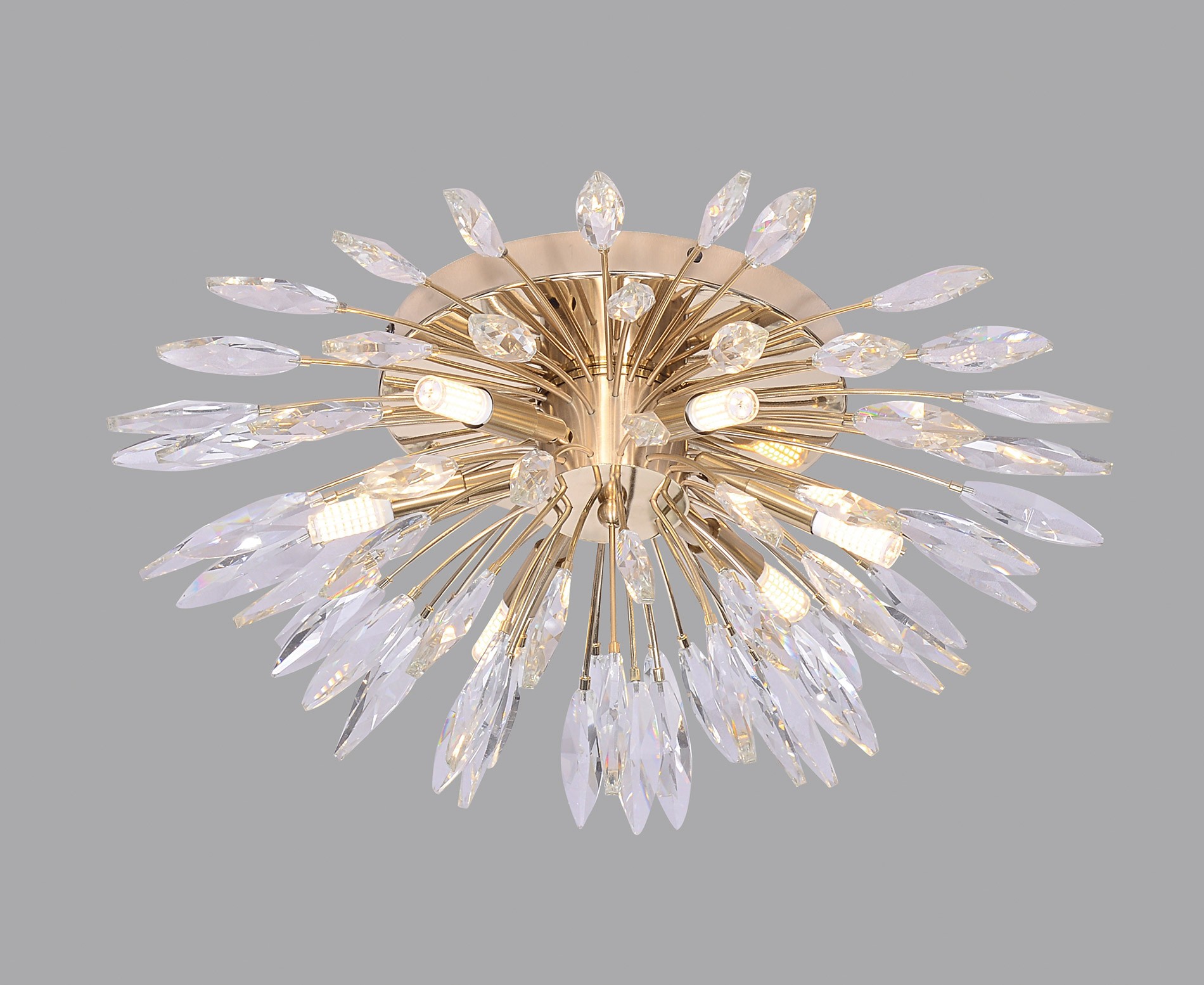 Helena Kristal Klasik Plafonyer 55 cm Gold