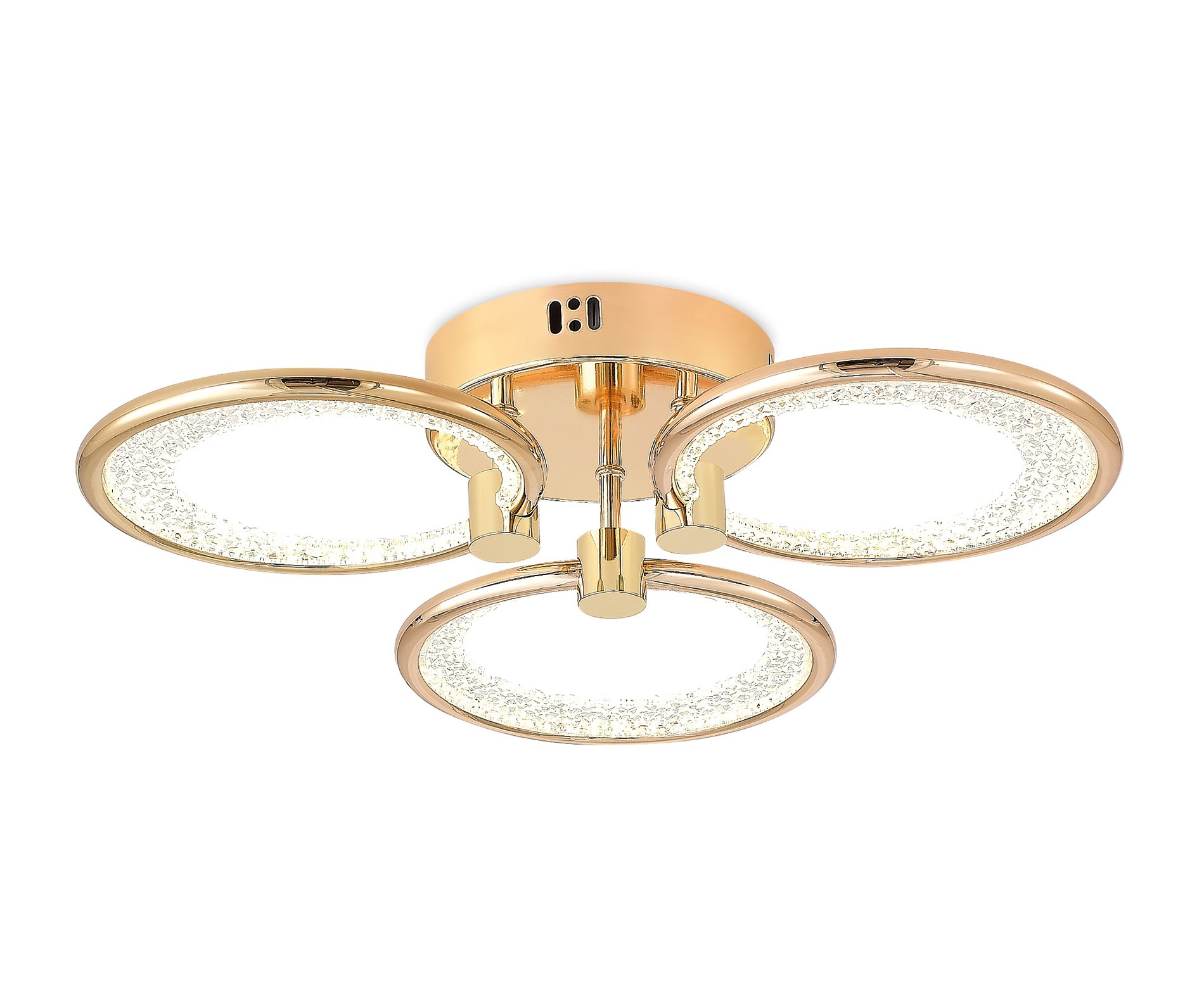 Solis Modern LED Plafonyer 3'lü Gold