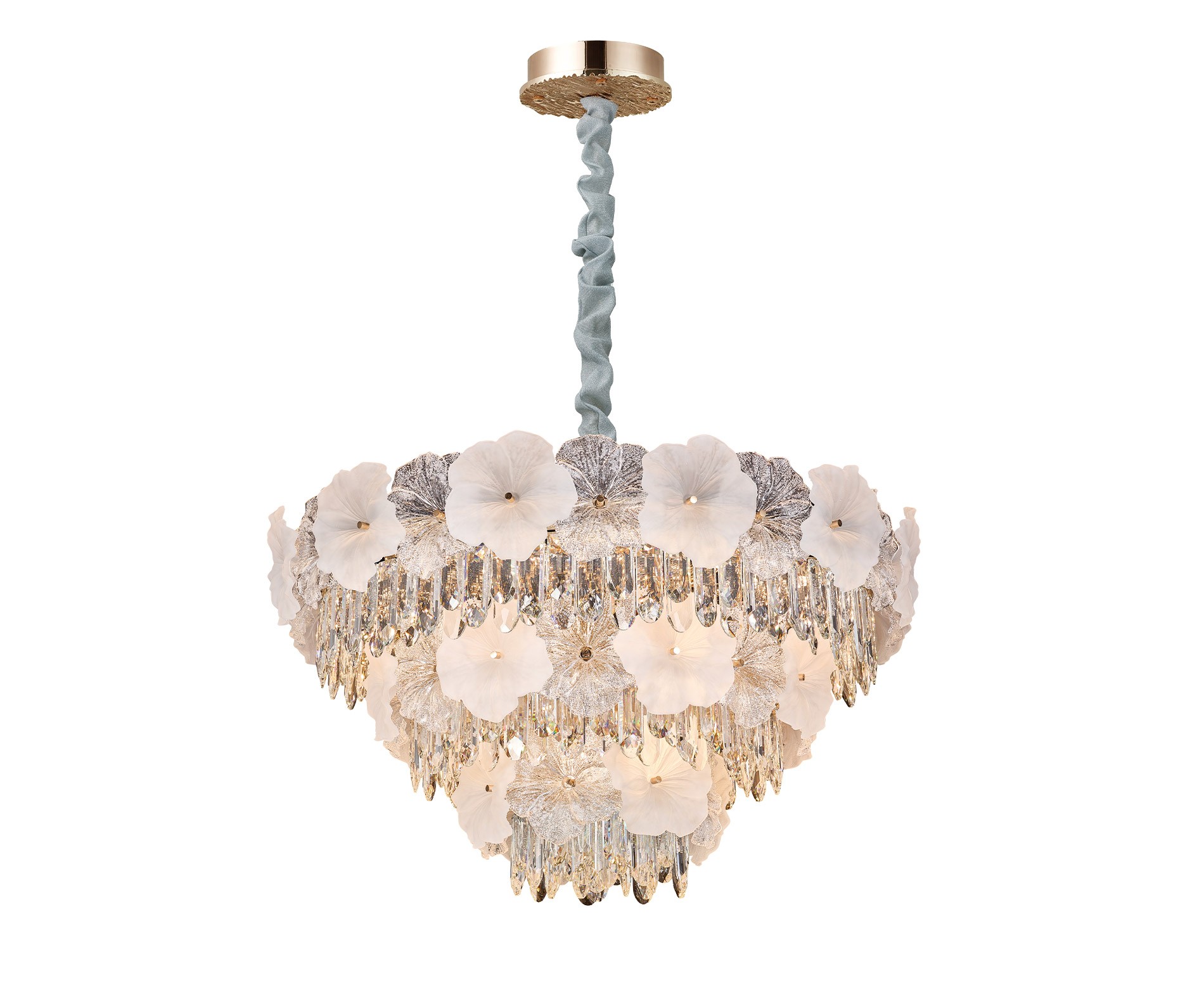 Flora Kristal Klasik Avize 80 cm