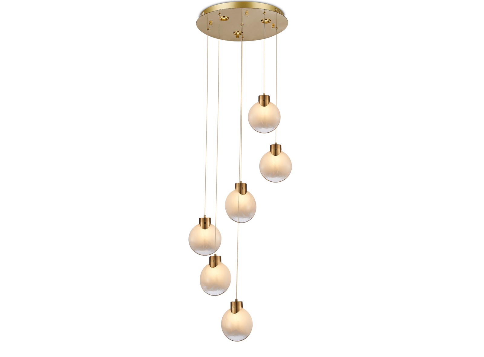 Adele Modern Avize 6'lı Gold