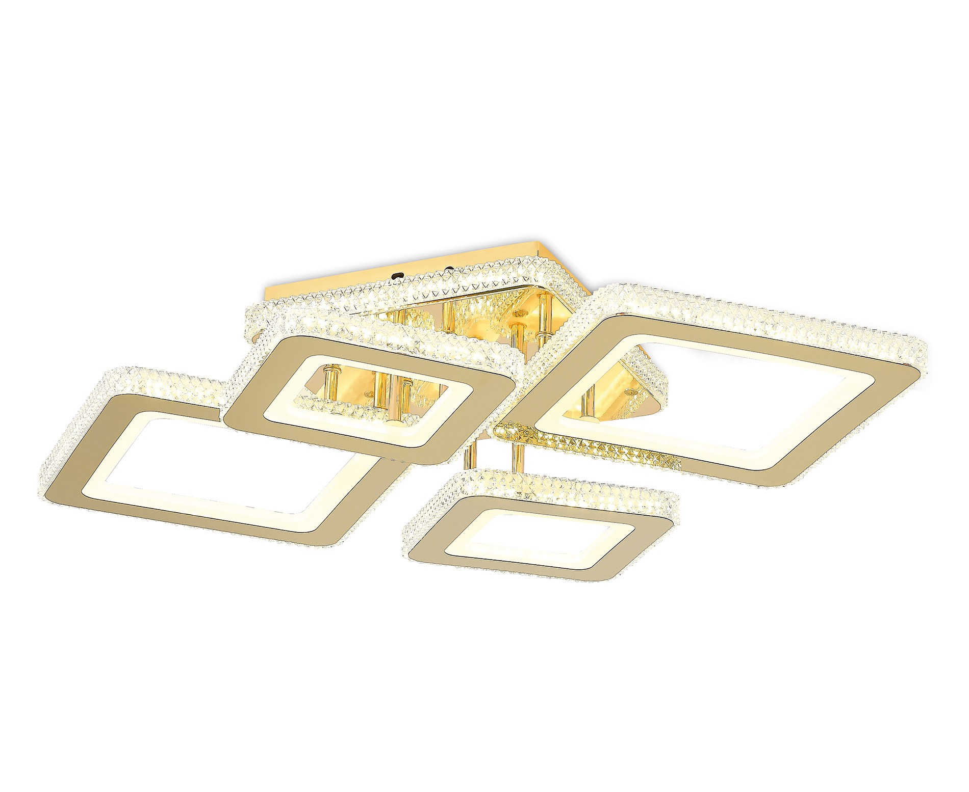 Tetra Modern LED Plafonyer 4'lü Gold