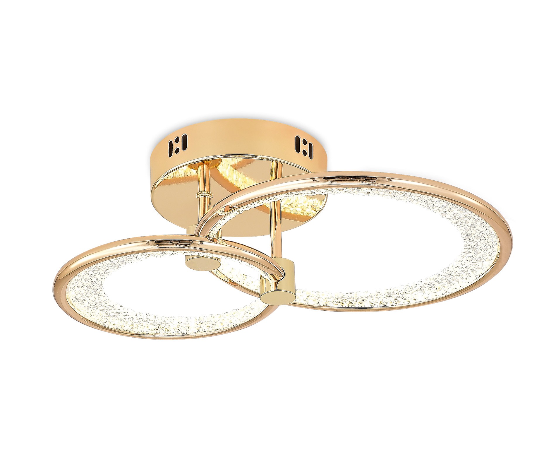 Solis Modern LED Plafonyer 2'li Gold