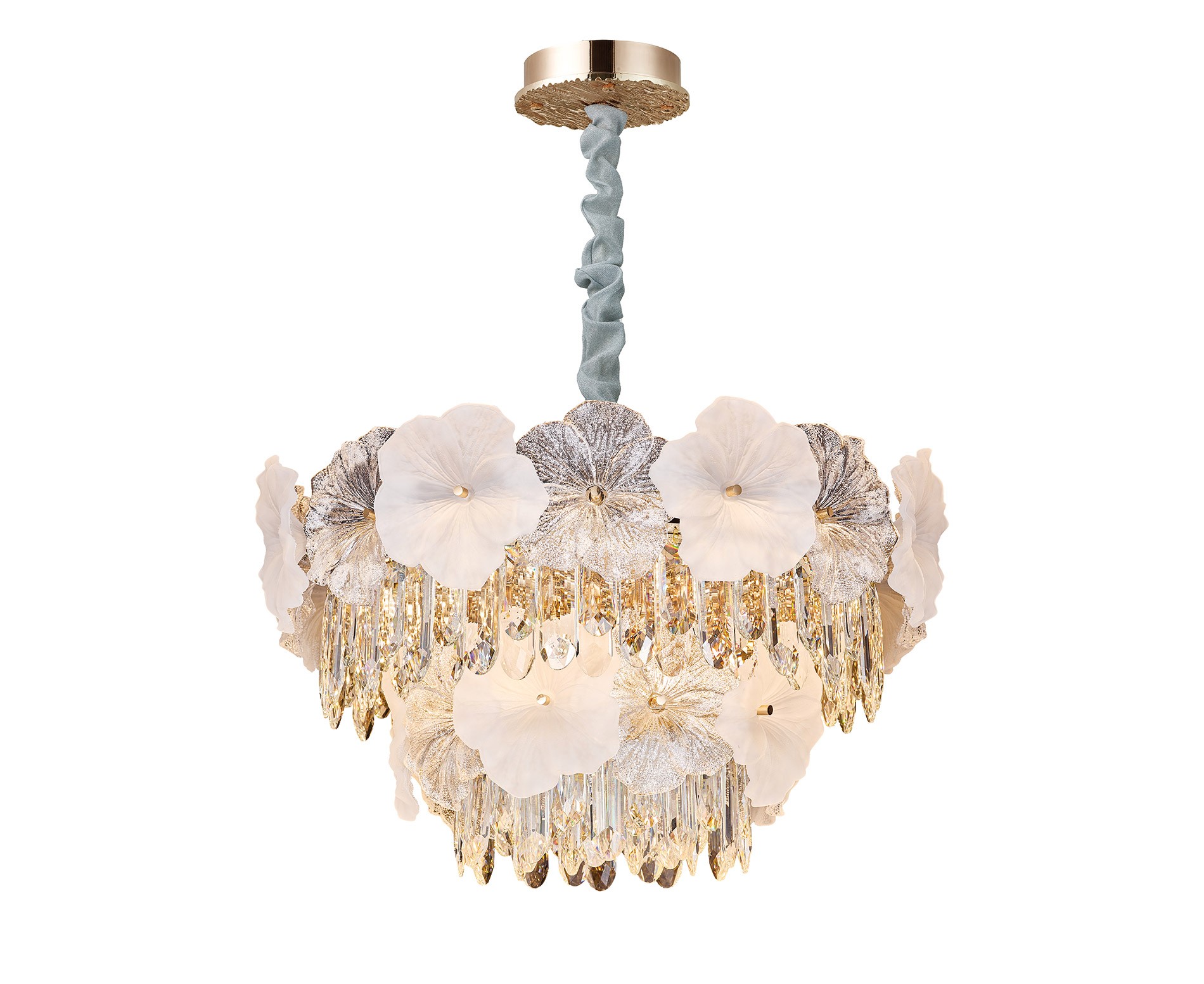 Flora Kristal Klasik Avize 60 cm