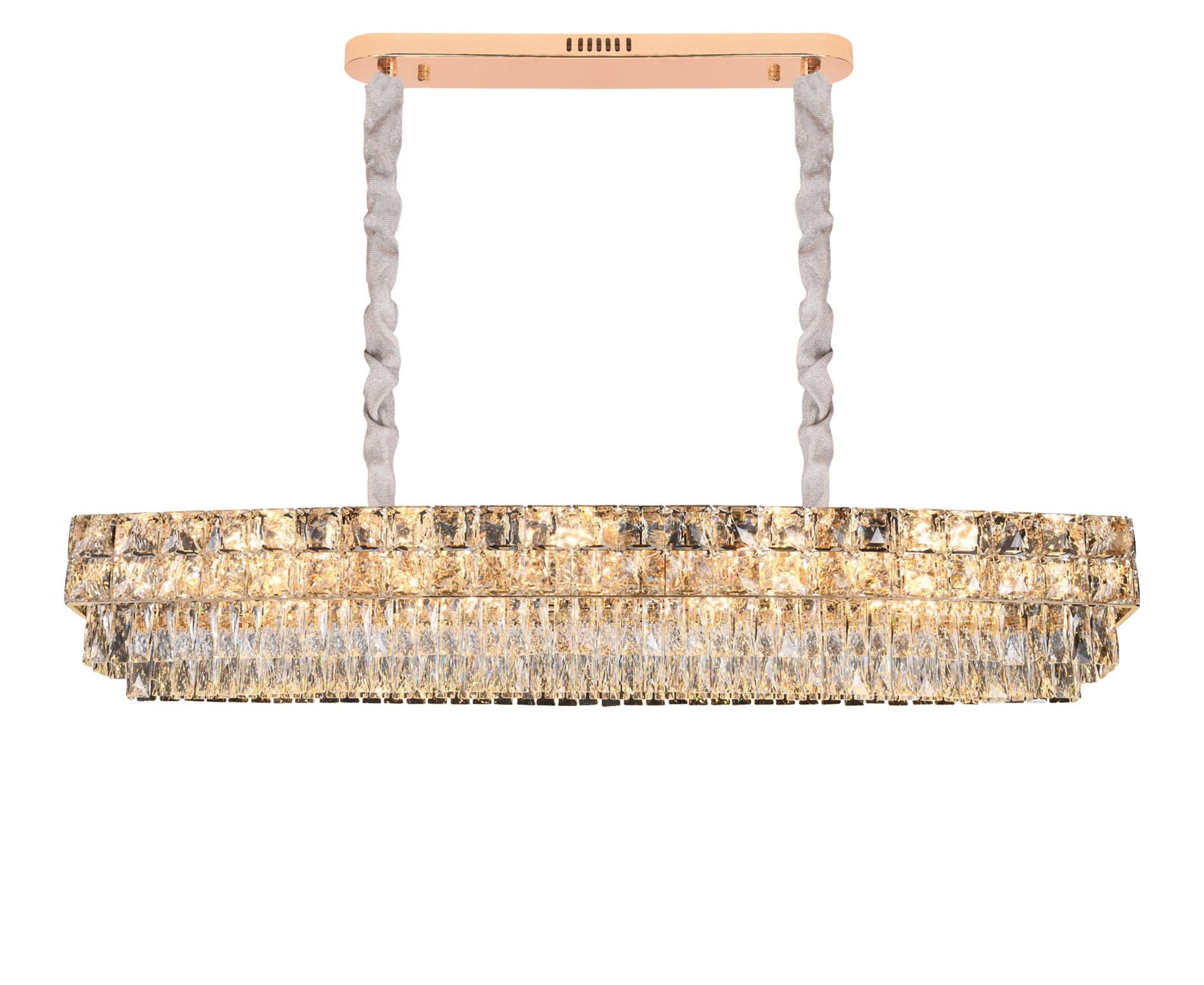 Glowenza Kristal Klasik Yemek Masası Avize 120 cm