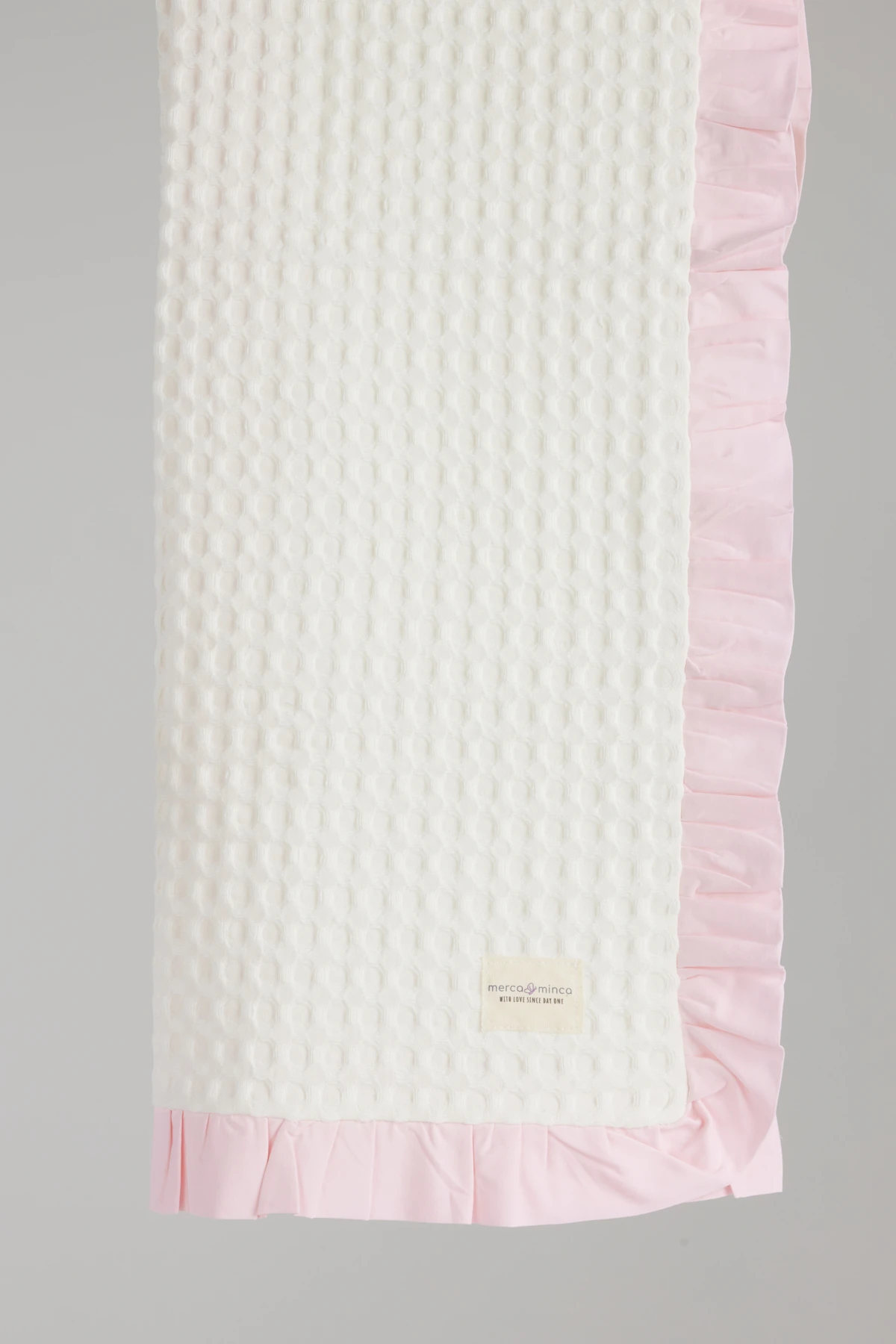 Pink Waffle ve Müslin Örtü Seti