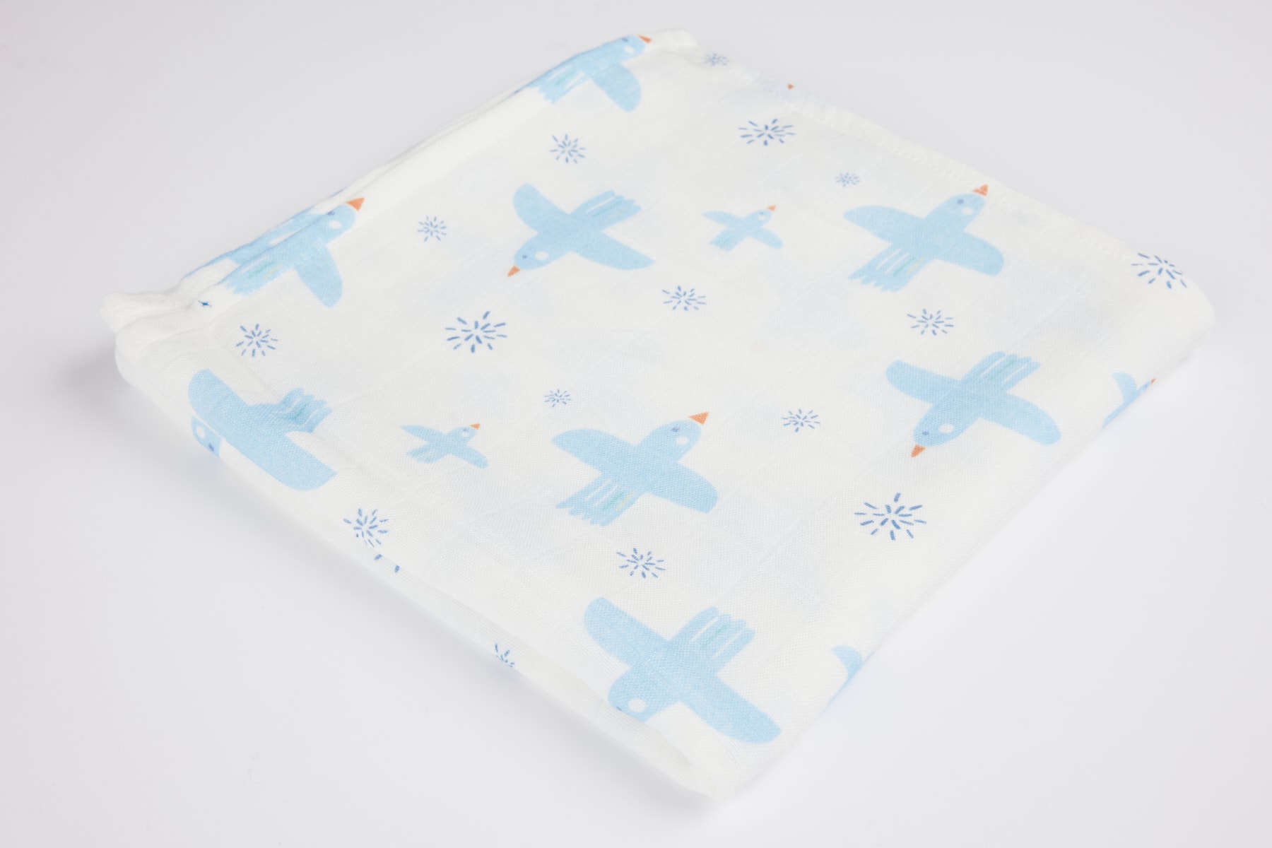 70 x 70 Müslin Örtü  - Minca Blue Birds