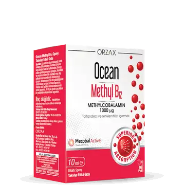 Orzax Ocean Metil B12 Dilaltı Sprey 1000 mcg